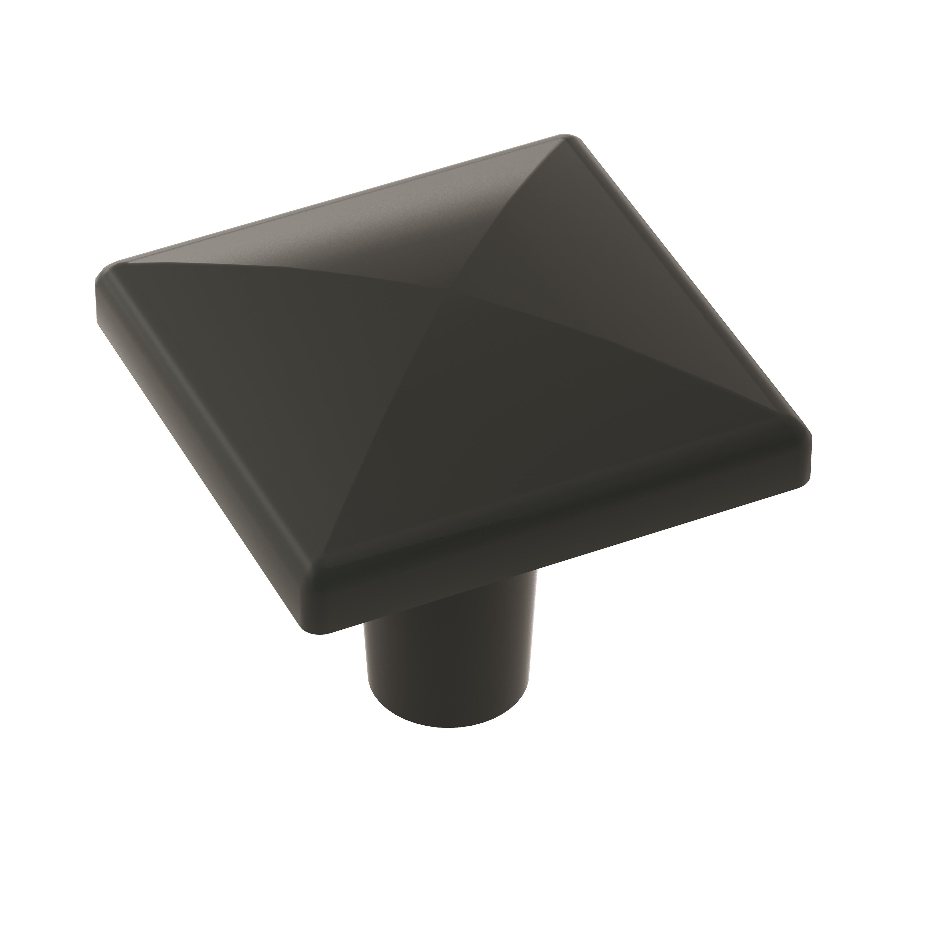 Extensity 1-1/8 inch (29mm) Length Matte Black Cabinet Knob