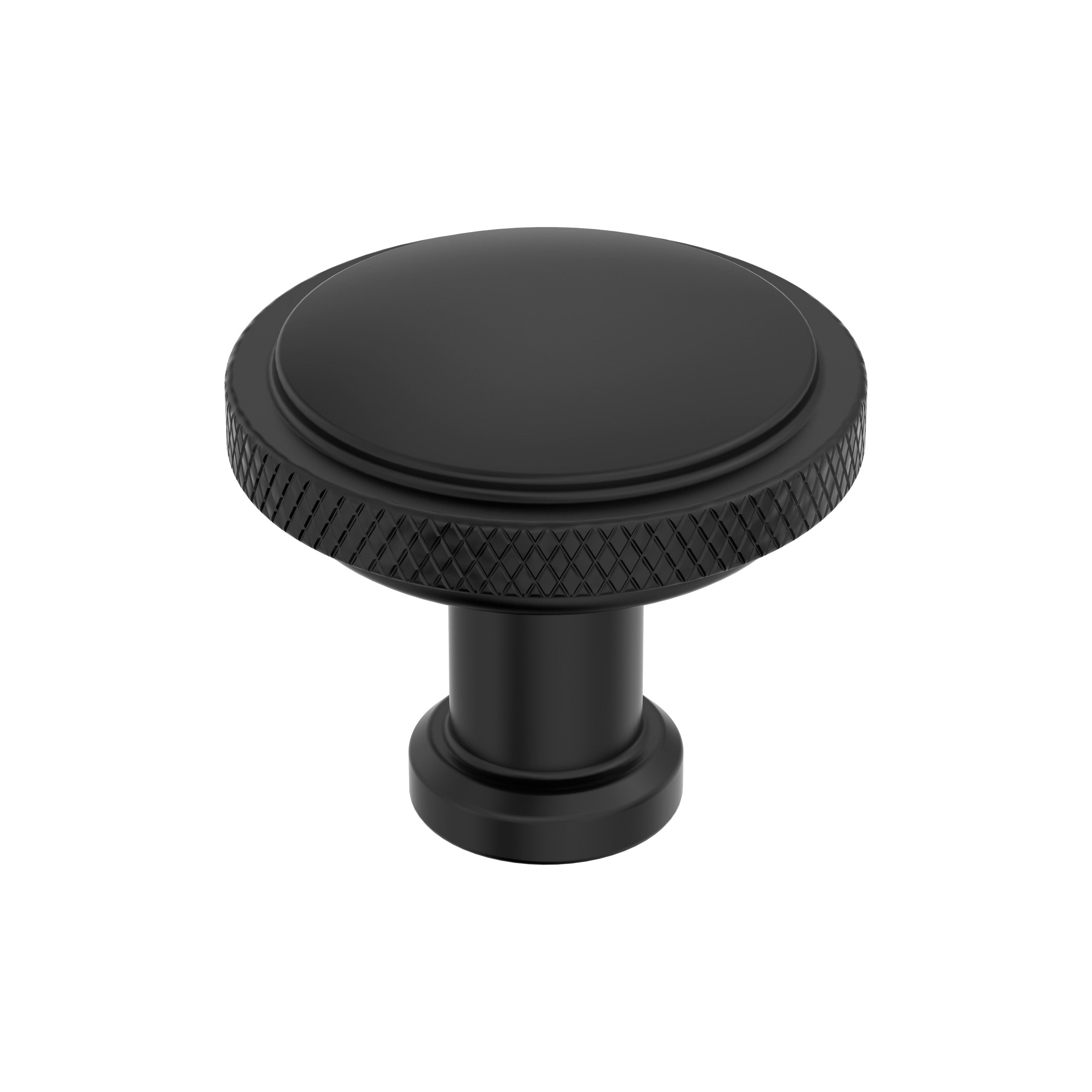 Faraday 1-1/4 inch (32mm) Diameter Matte Black Cabinet Knob