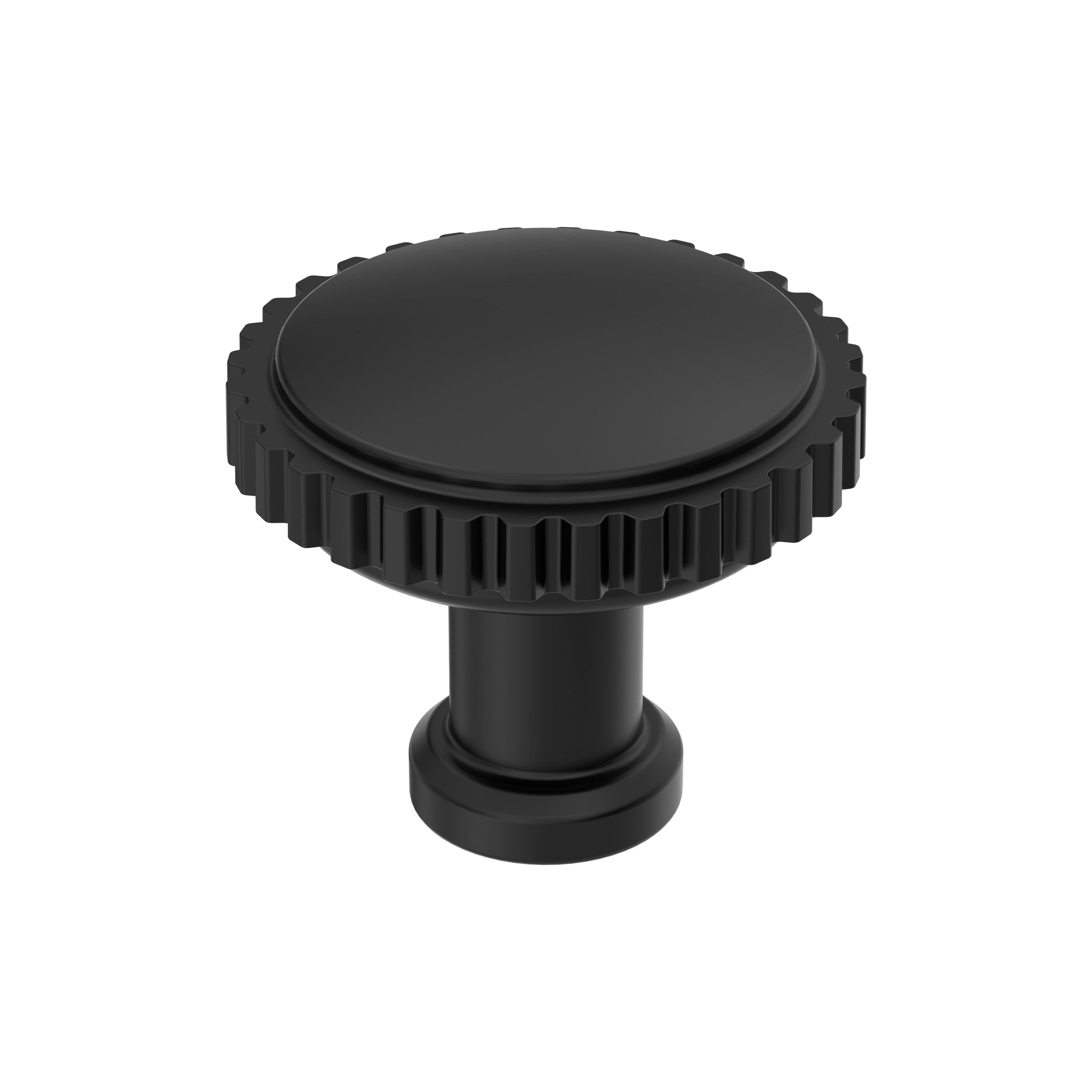 Farewind 1-1/4 inch (32mm) Diameter Matte Black Cabinet Knob