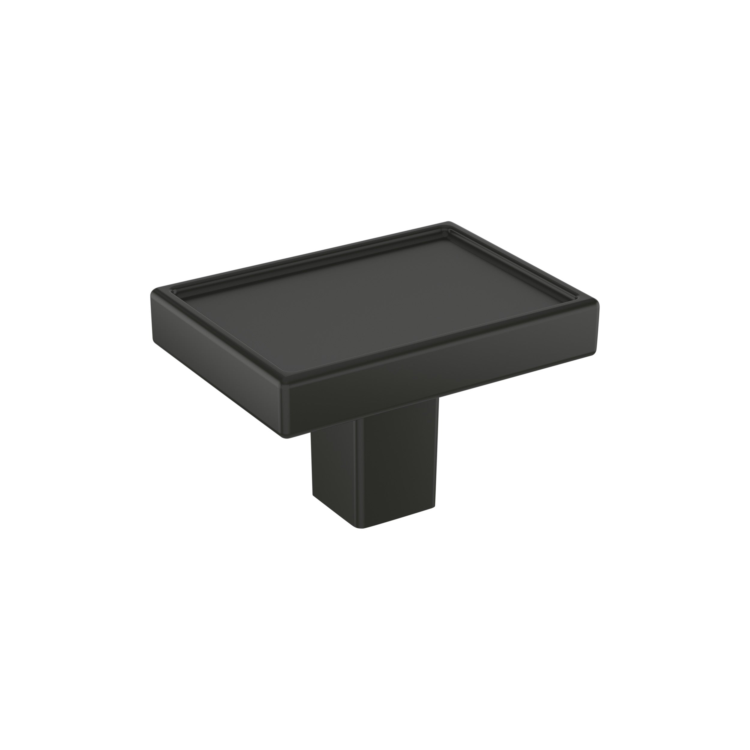Rockhurst 1-5/8 inch (41mm) Length Matte Black Cabinet Knob