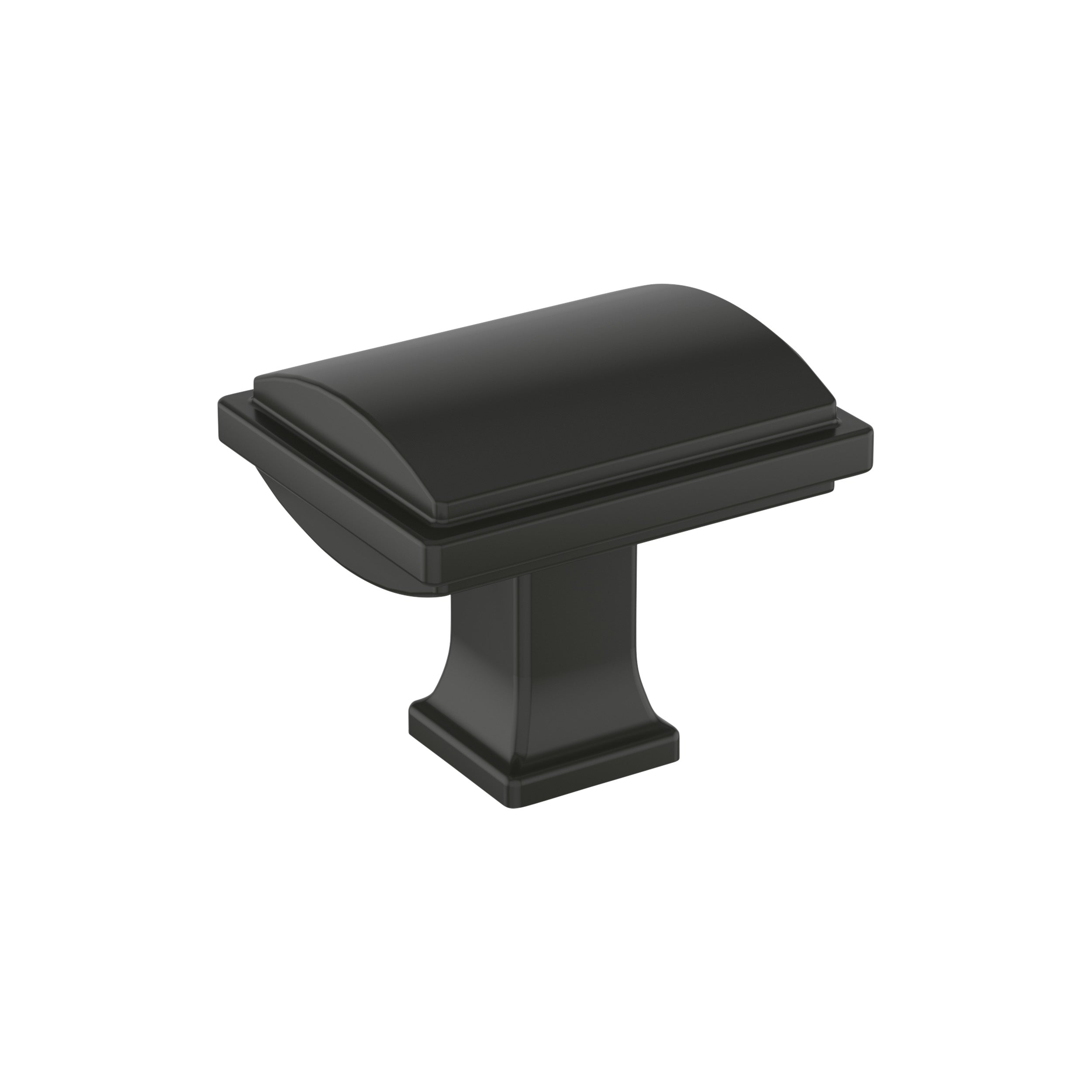 Townsend 1-5/16 inch (33mm) Length Matte Black Cabinet Knob
