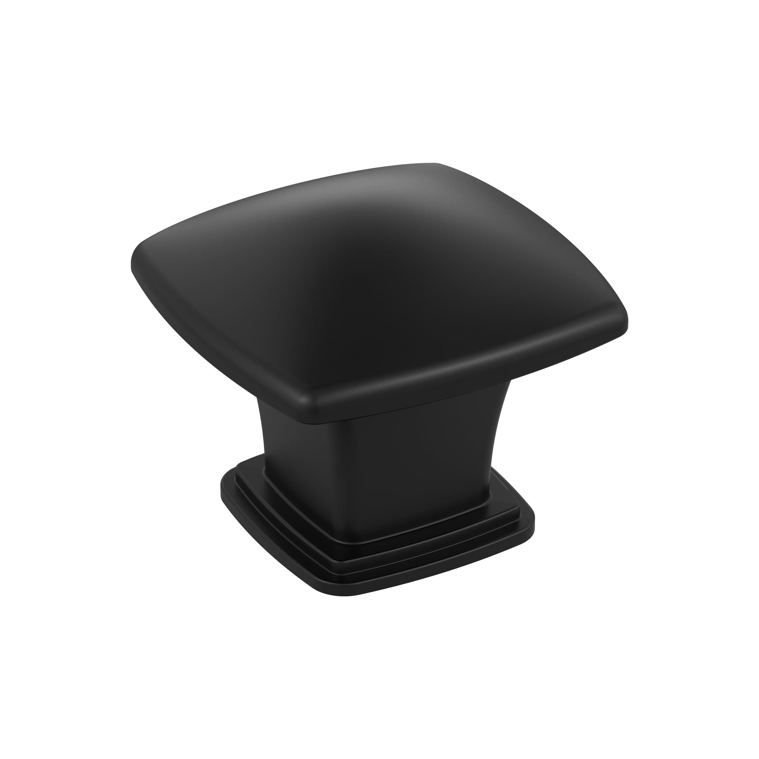 Garfield 1-3/16 inch (30mm) Length Matte Black Cabinet Knob