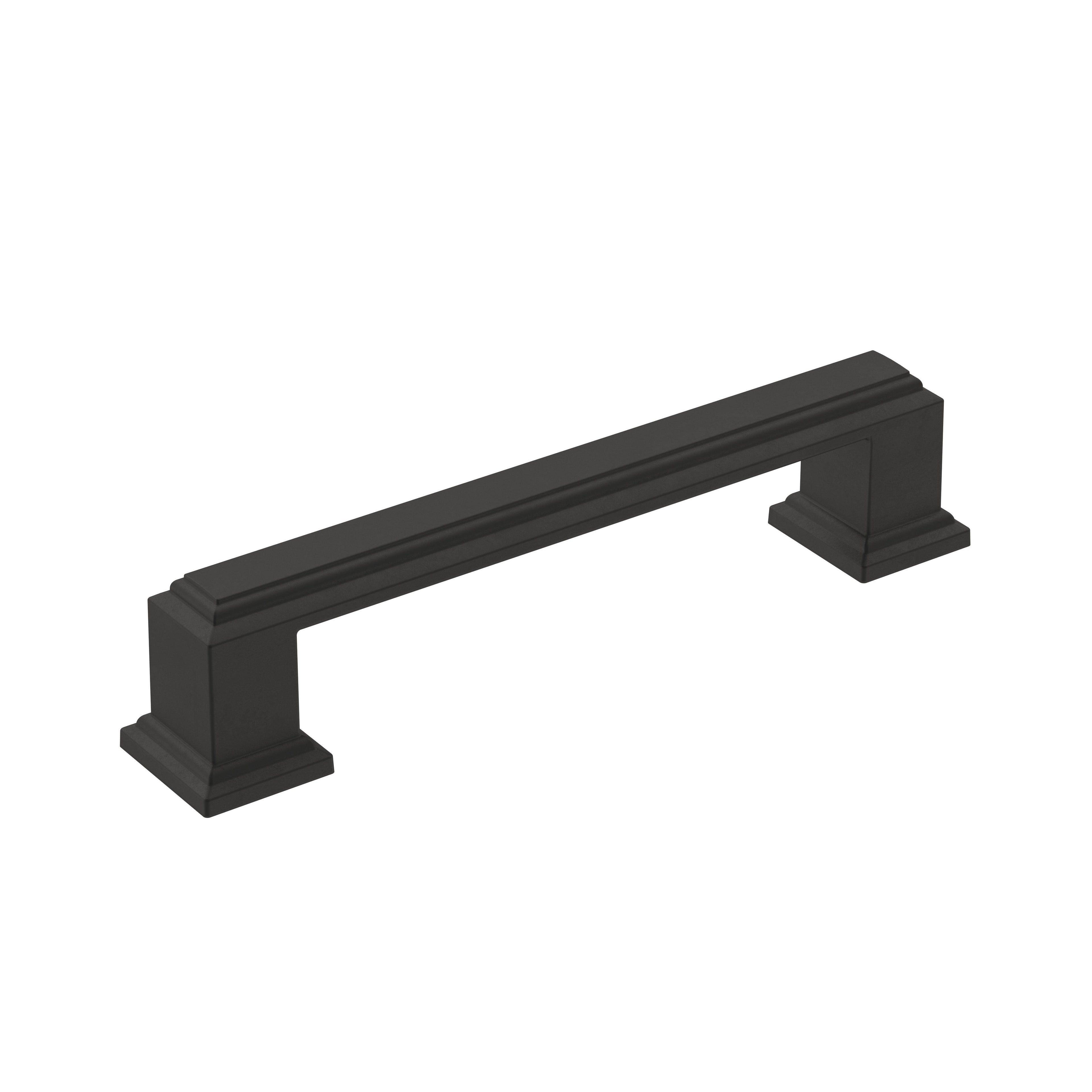Appoint 3-3/4 inch (96mm) Center-to-Center Matte Black Cabinet Pull