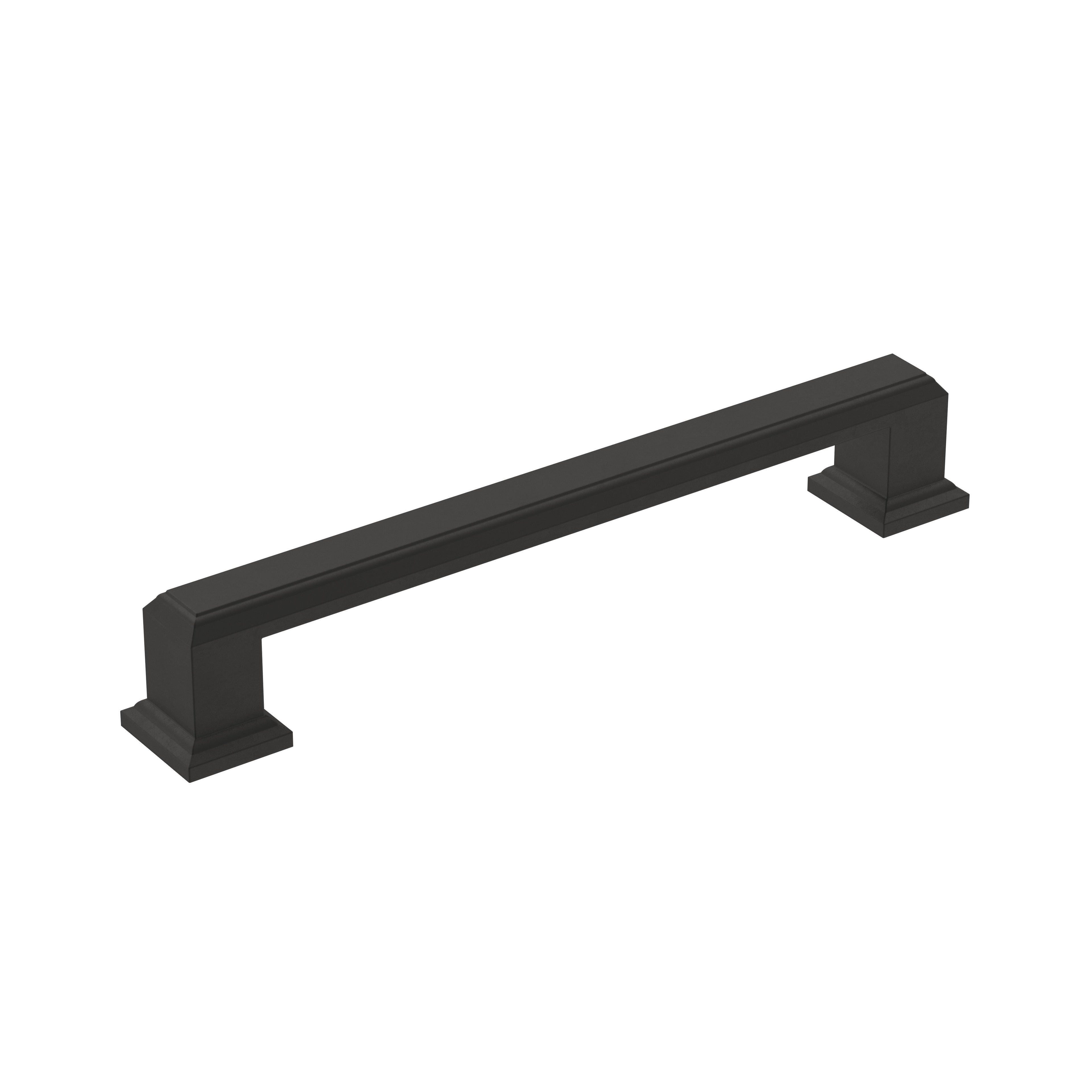 Appoint 5-1/16 inch (128mm) Center-to-Center Matte Black Cabinet Pull