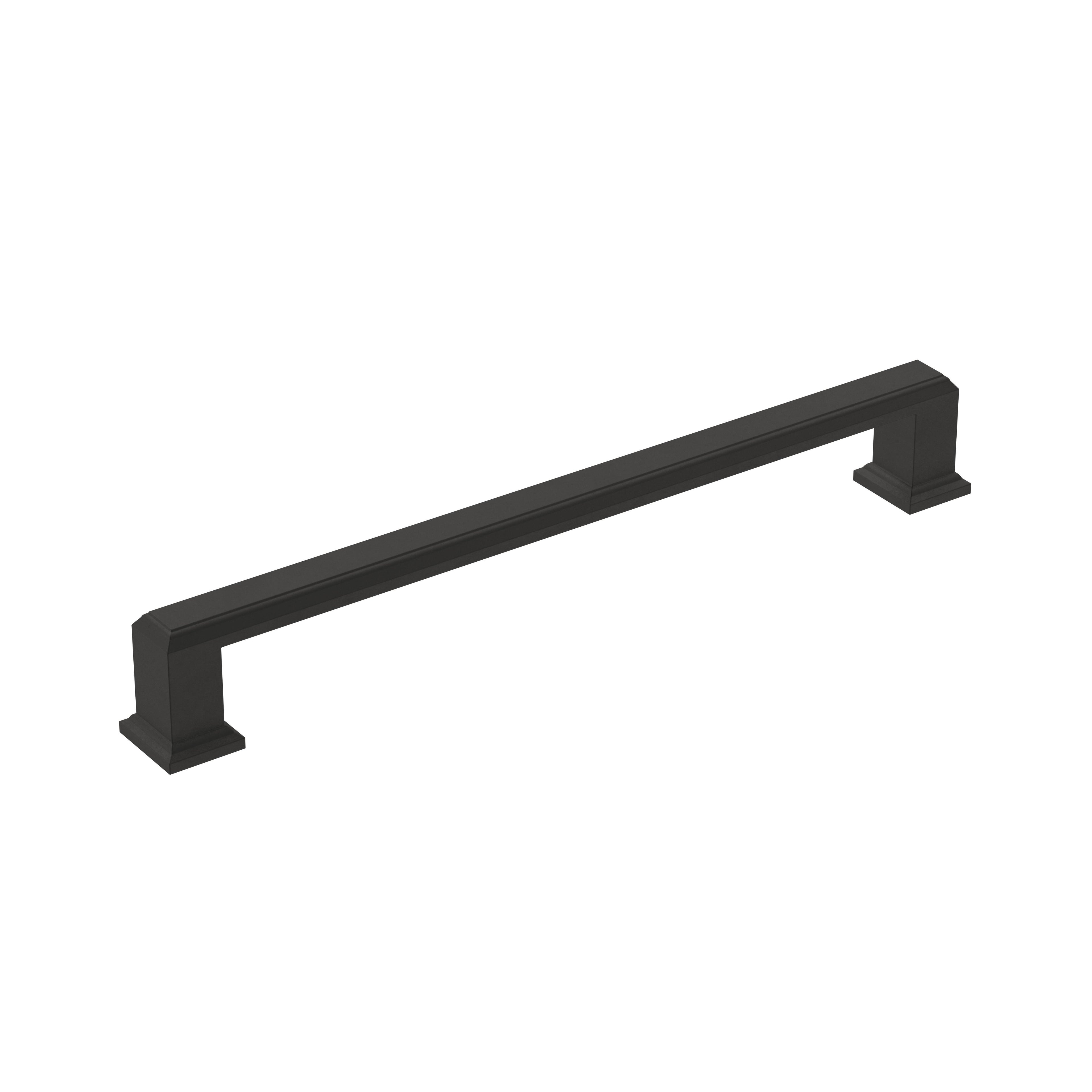 Appoint 7-9/16 inch (192mm) Center-to-Center Matte Black Cabinet Pull