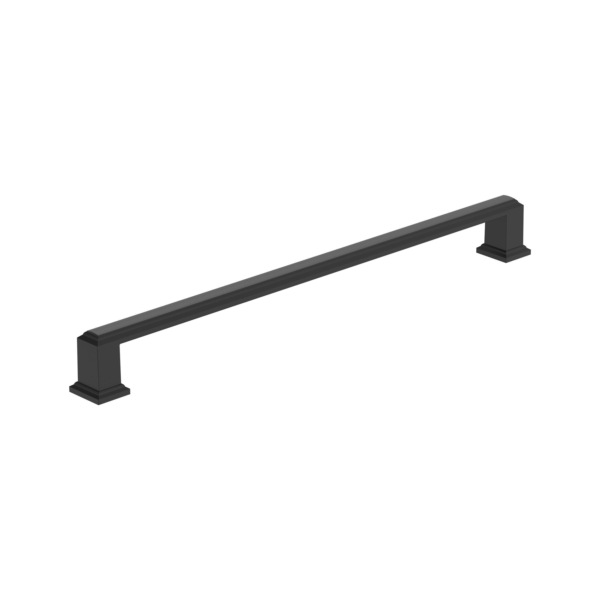Appoint 10-1/16 inch (256mm) Center-to-Center Matte Black Cabinet Pull