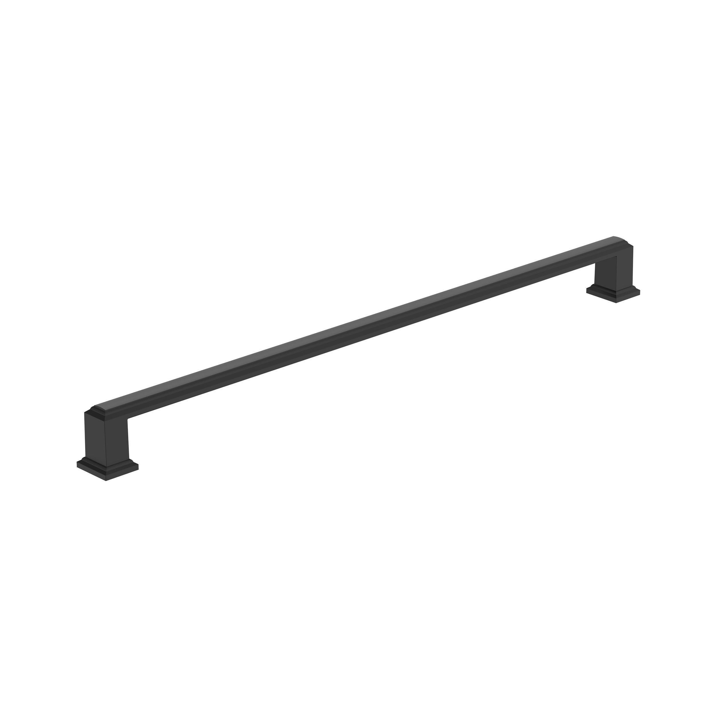 Appoint 12-5/8 inch (320mm) Center-to-Center Matte Black Cabinet Pull