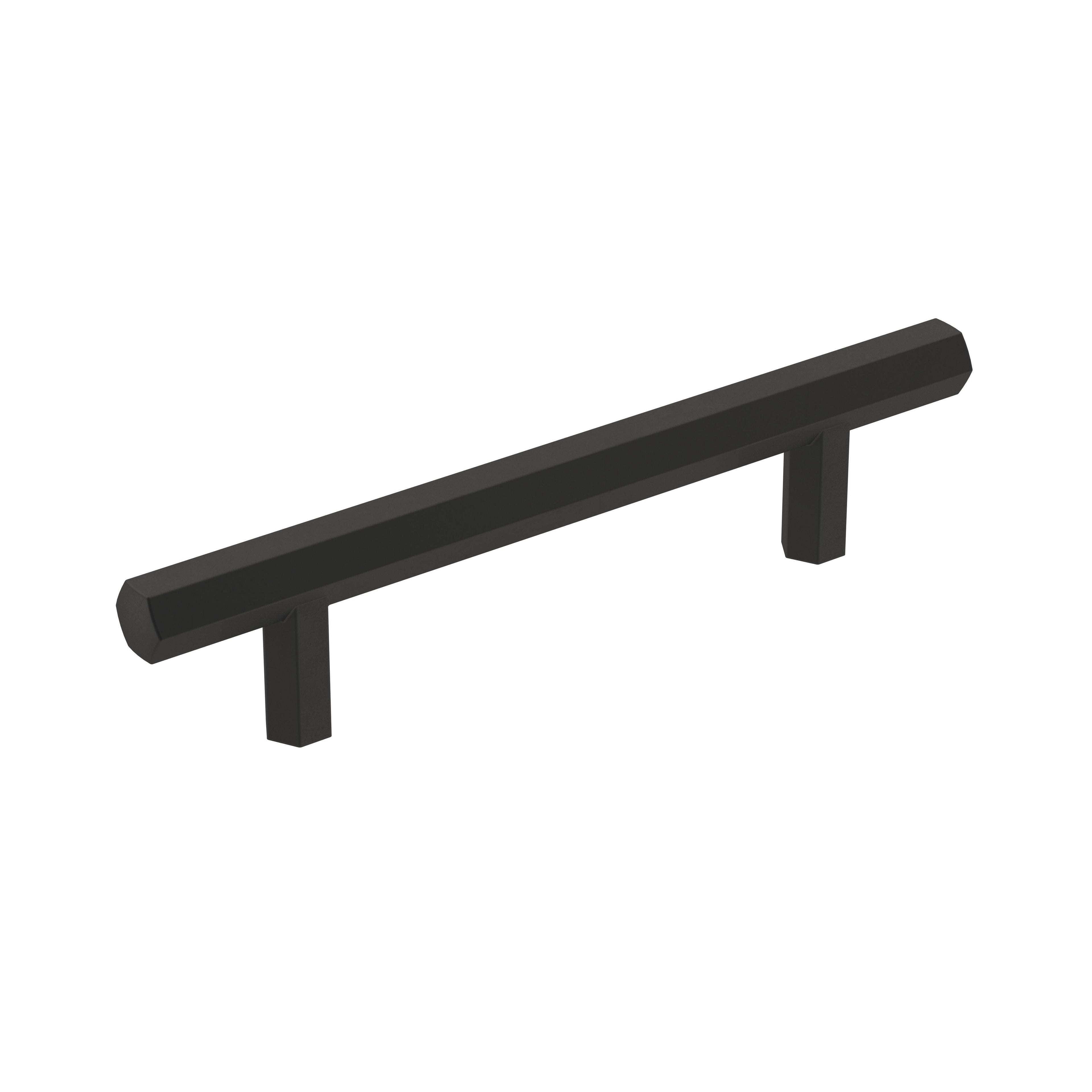Caliber 3-3/4 inch (96mm) Center-to-Center Matte Black Cabinet Pull