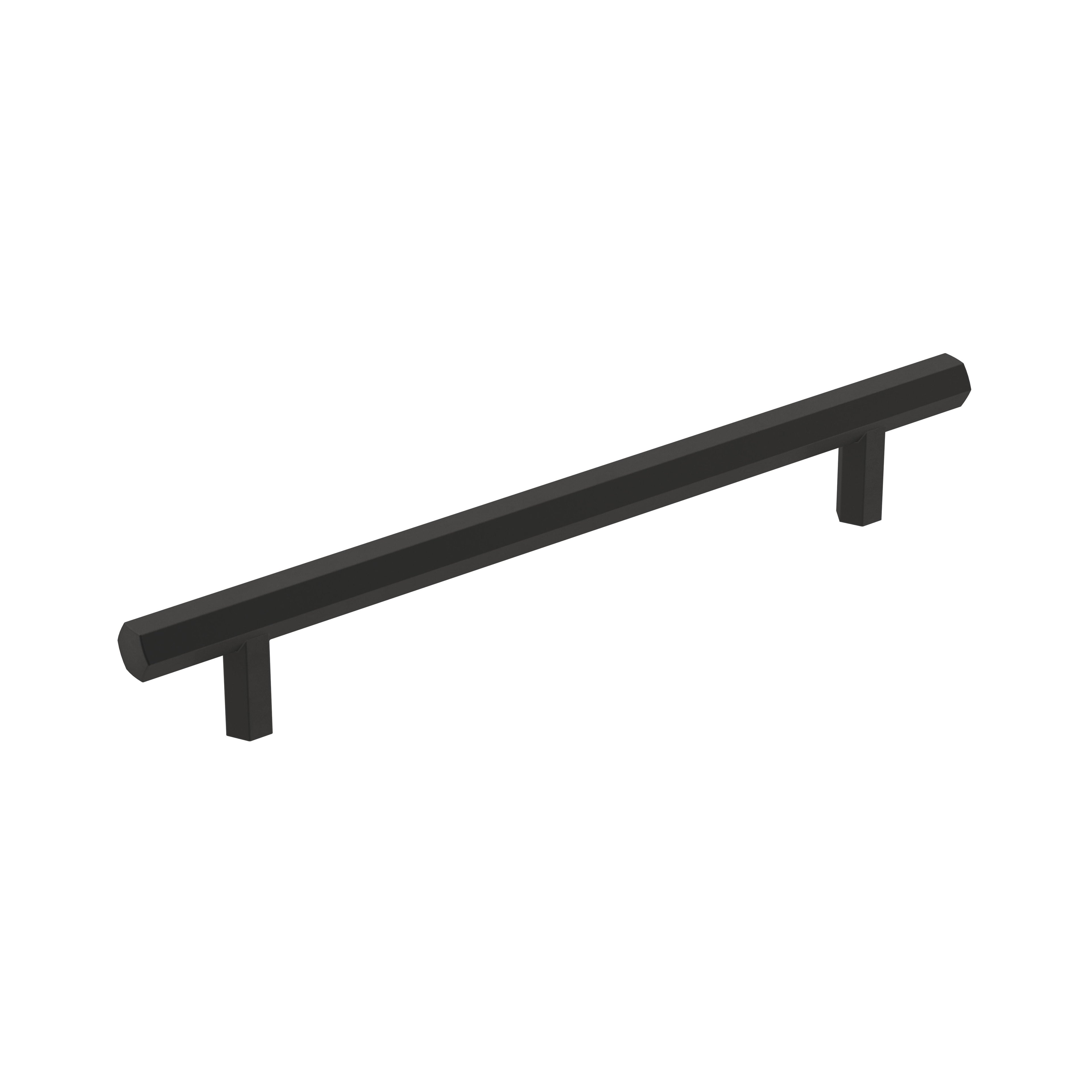 Caliber 6-5/16 inch (160mm) Center-to-Center Matte Black Cabinet Pull
