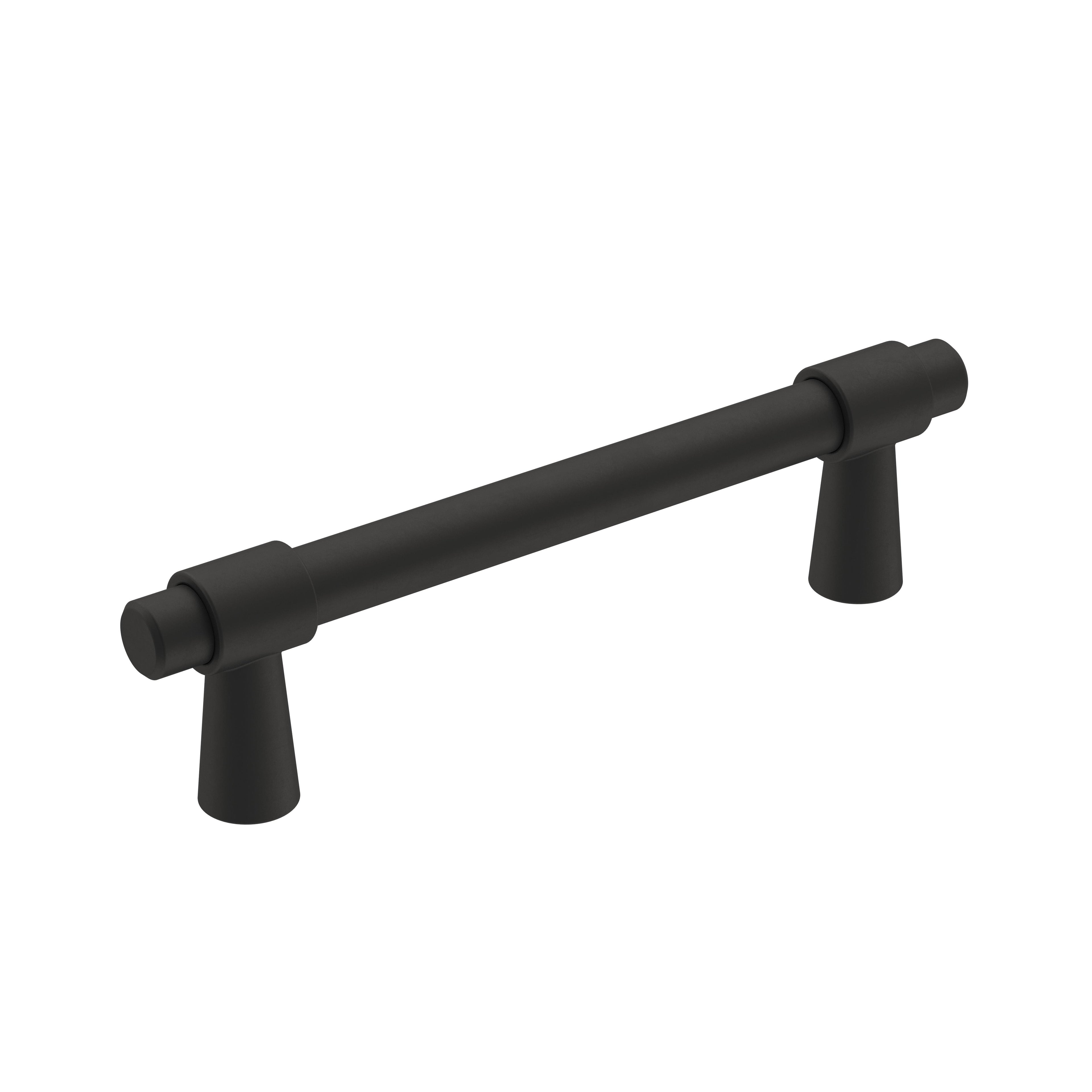 Destine 3-3/4 inch (96mm) Center-to-Center Matte Black Cabinet Pull
