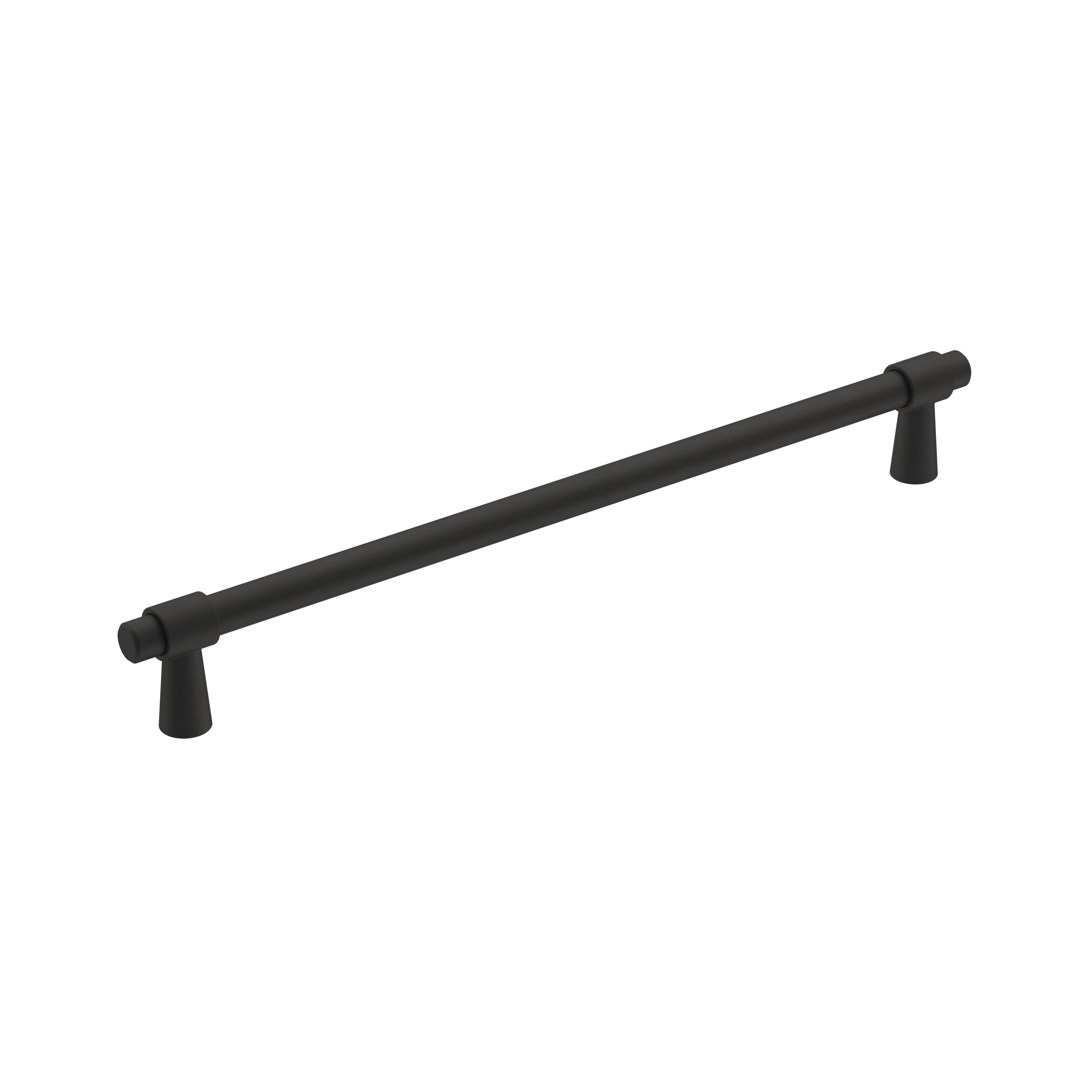 Destine 8-13/16 inch (224mm) Center-to-Center Matte Black Cabinet Pull