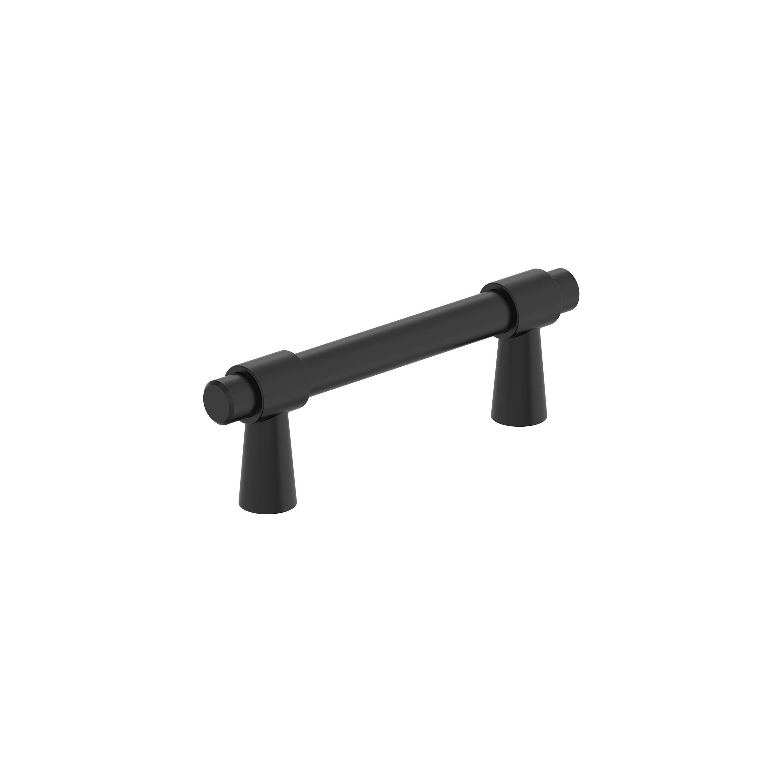 Destine 3 inch (76mm) Center-to-Center Matte Black Cabinet Pull