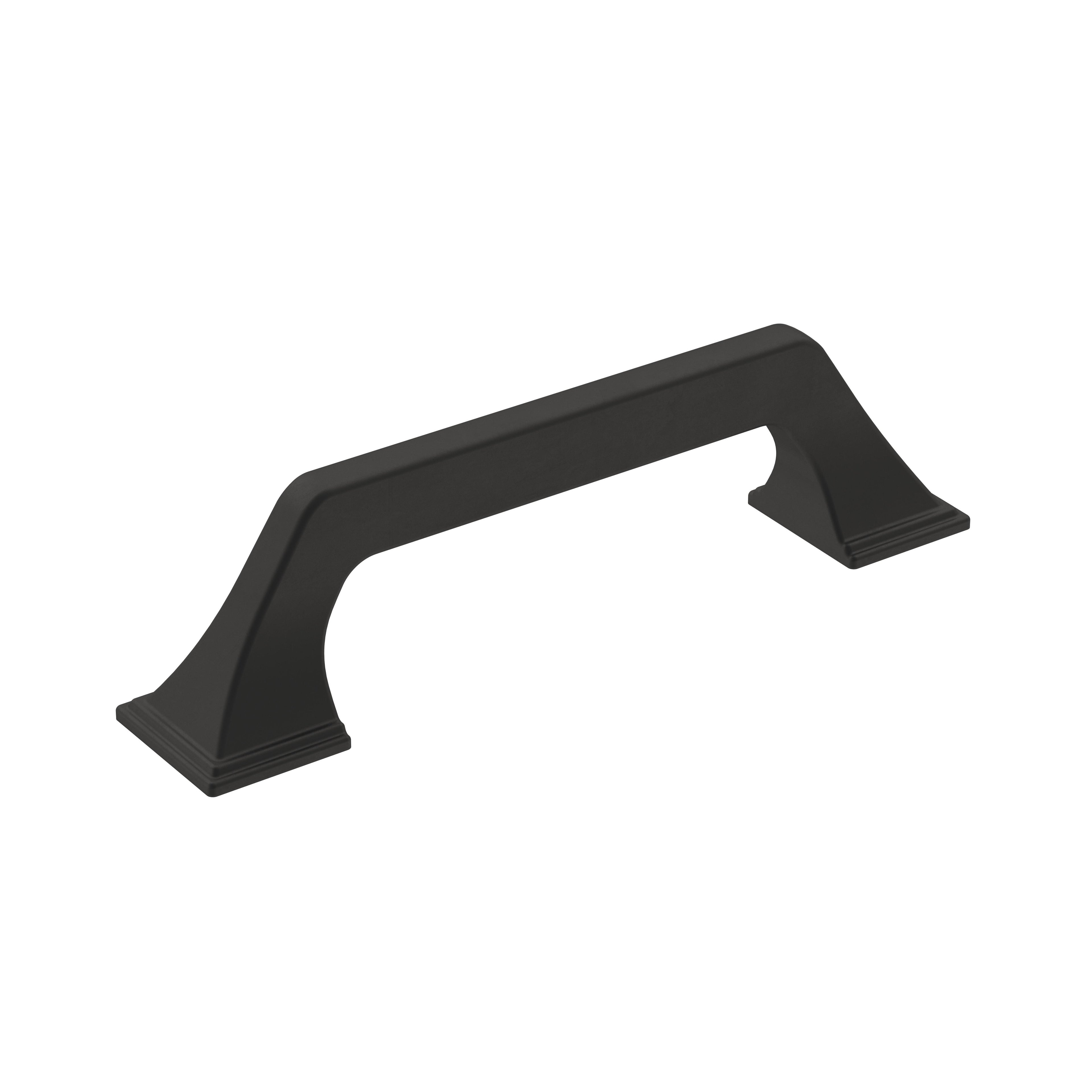 Exceed 3-3/4 inch (96mm) Center-to-Center Matte Black Cabinet Pull