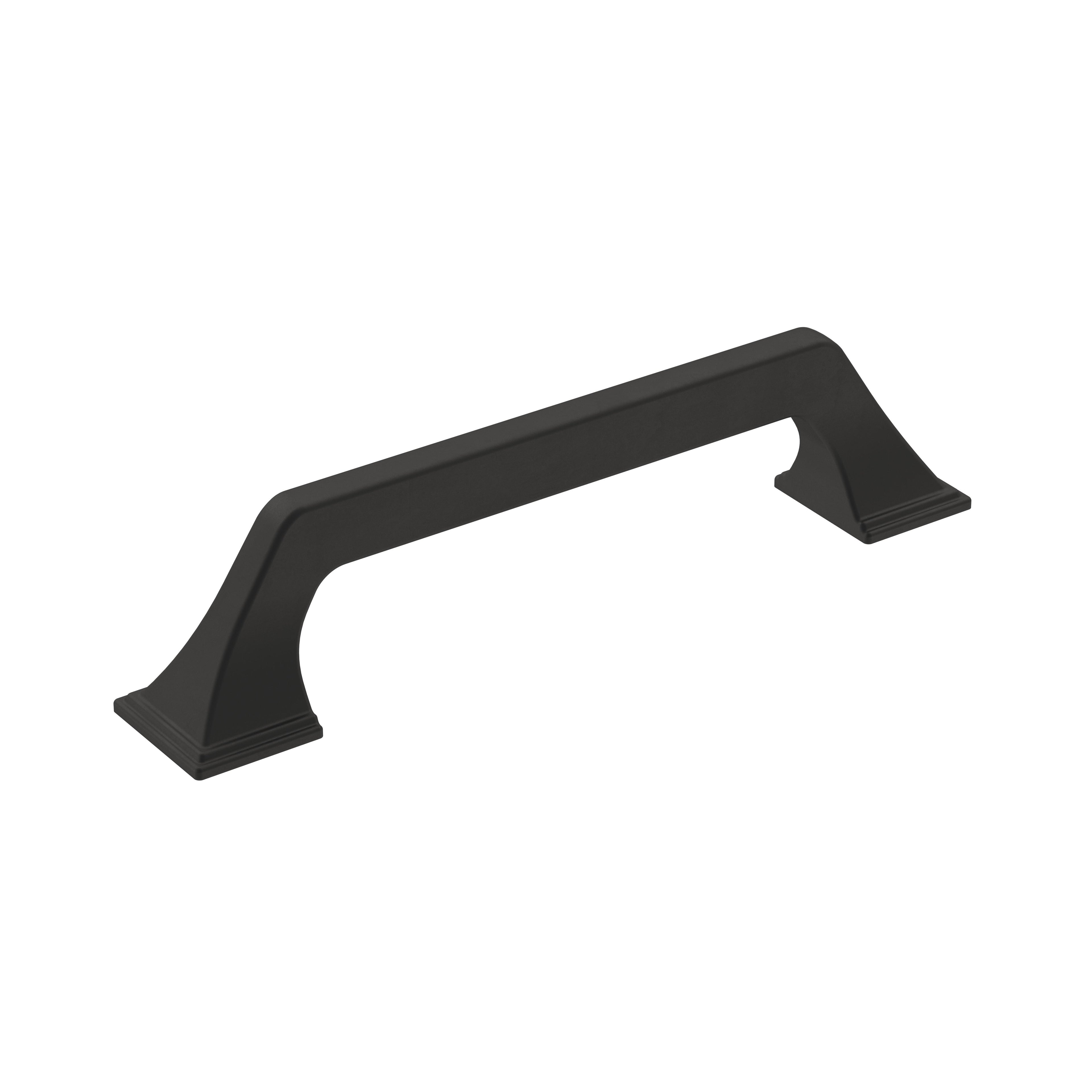 Exceed 5-1/16 inch (128mm) Center-to-Center Matte Black Cabinet Pull