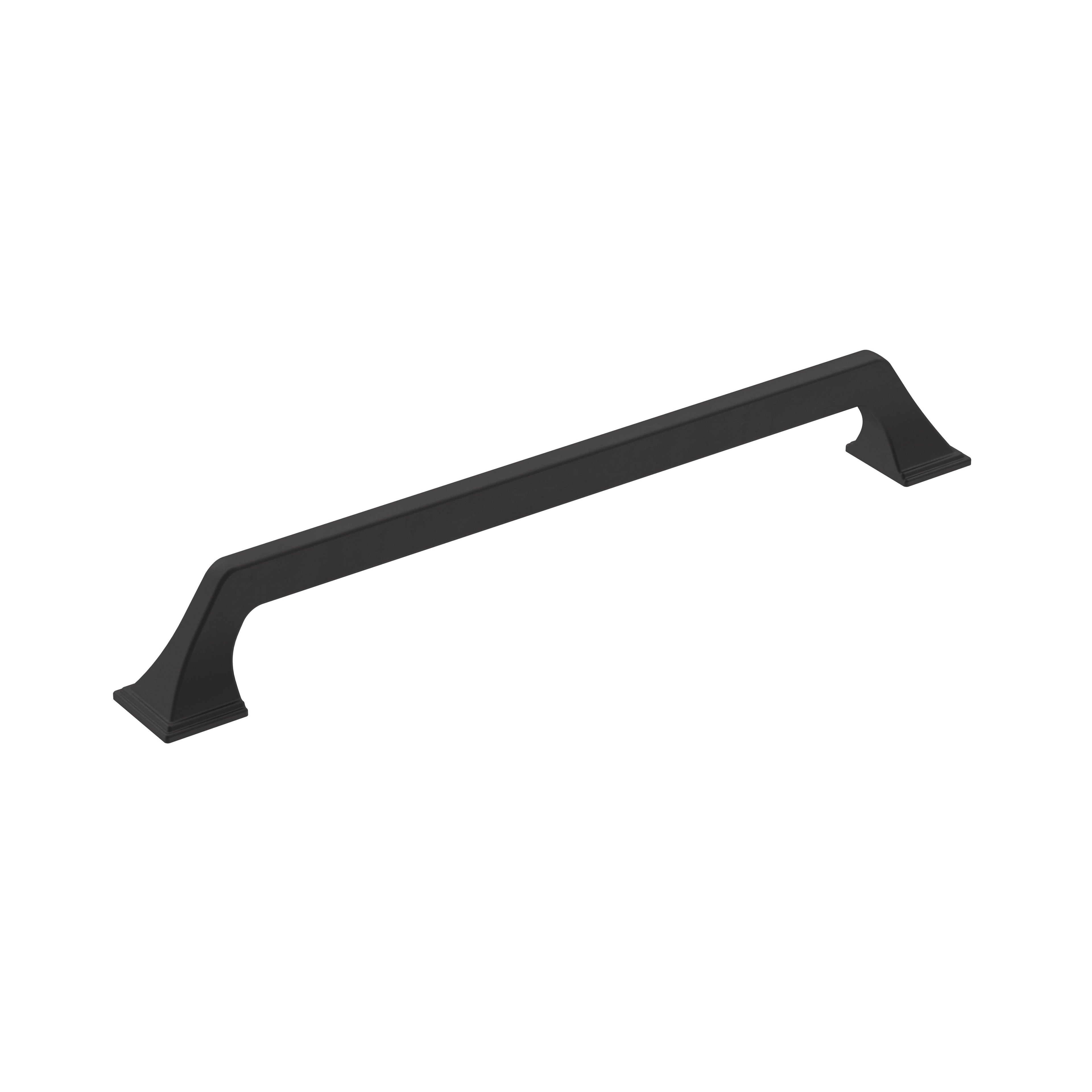 Exceed 8-13/16 inch (224mm) Center-to-Center Matte Black Cabinet Pull