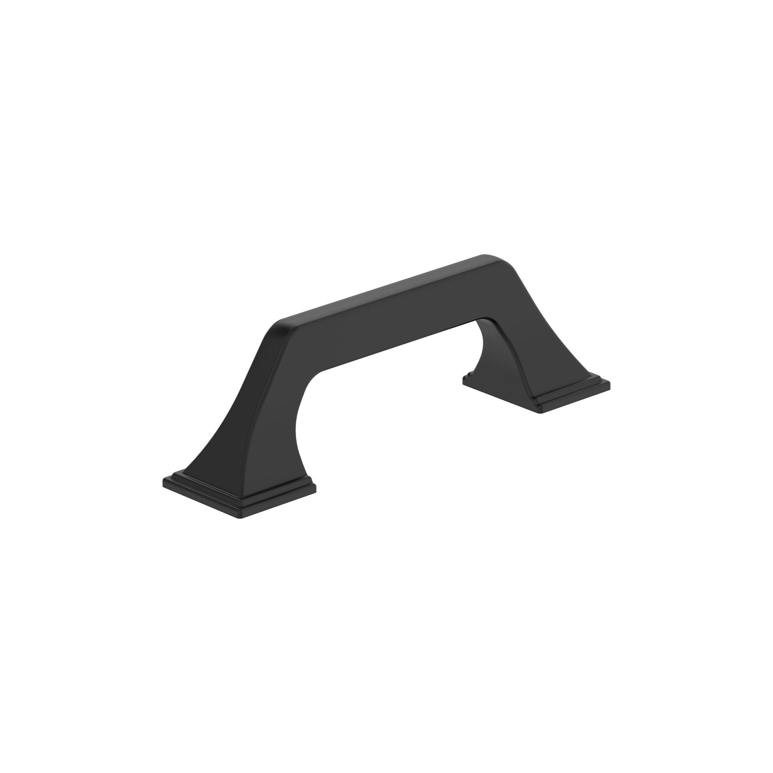 Exceed 3 inch (76mm) Center-to-Center Matte Black Cabinet Pull