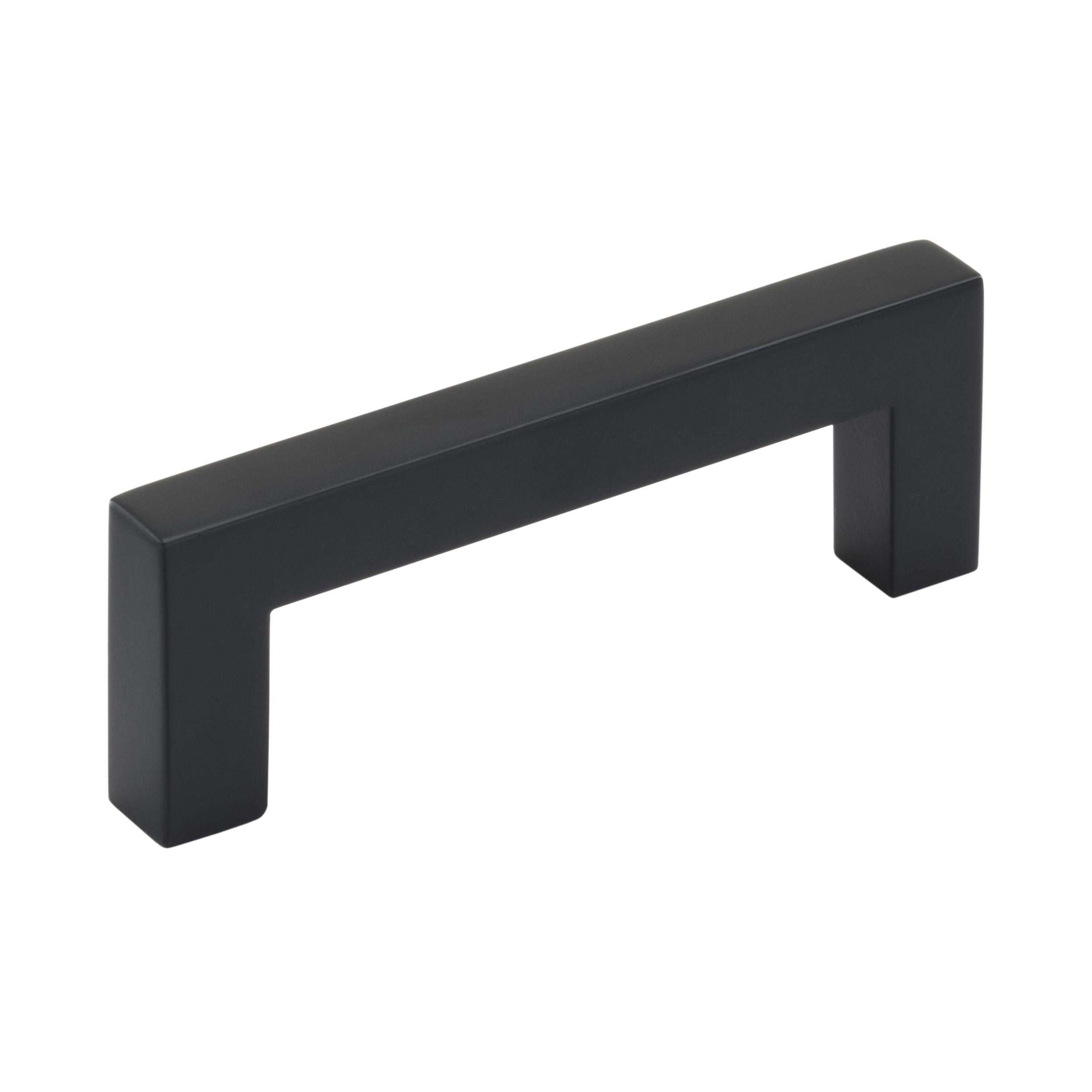 Monument 3 inch (76mm) Center-to-Center Matte Black Cabinet Pull