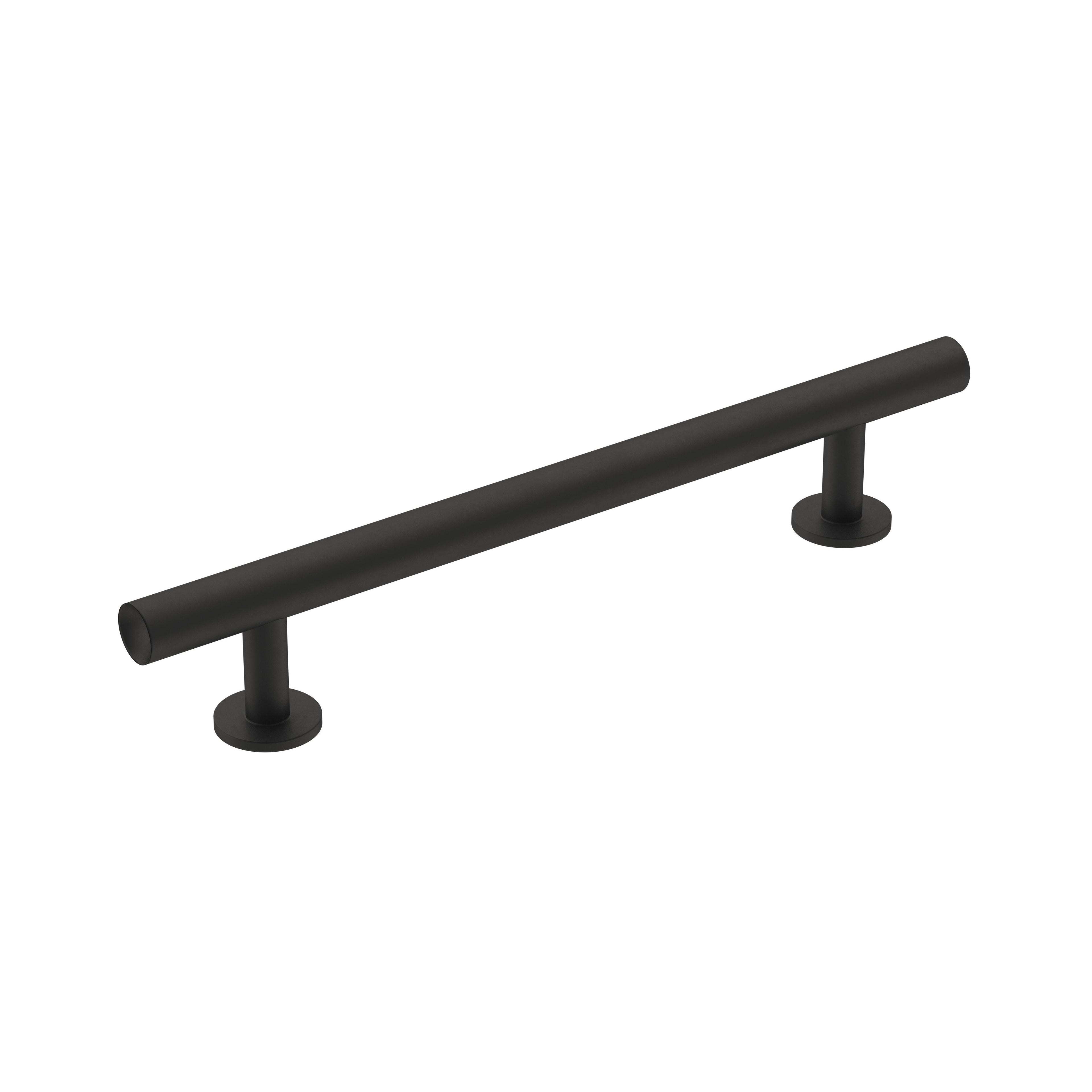 Radius 5-1/16 inch (128mm) Center-to-Center Matte Black Cabinet Pull