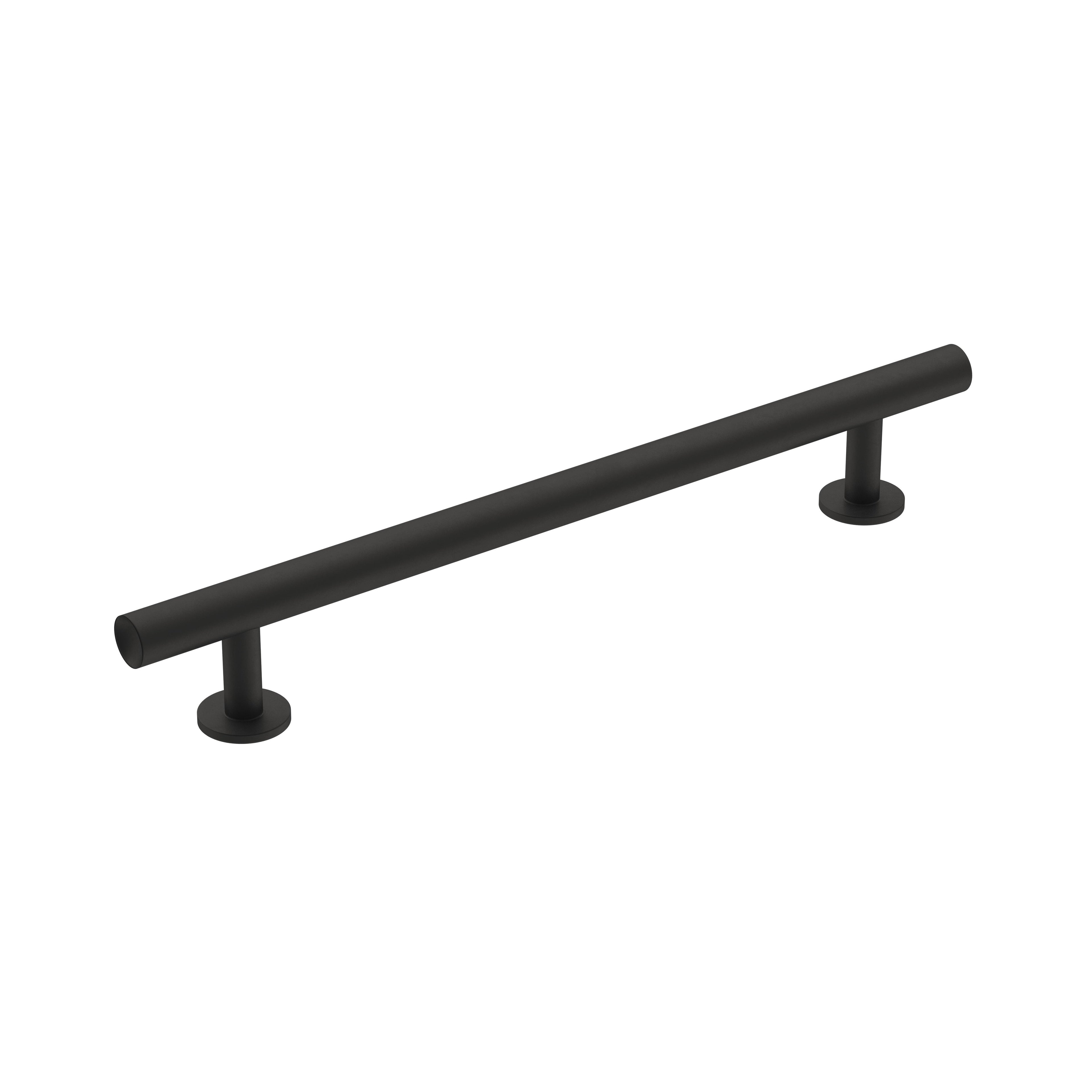 Radius 6-5/16 inch (160mm) Center-to-Center Matte Black Cabinet Pull