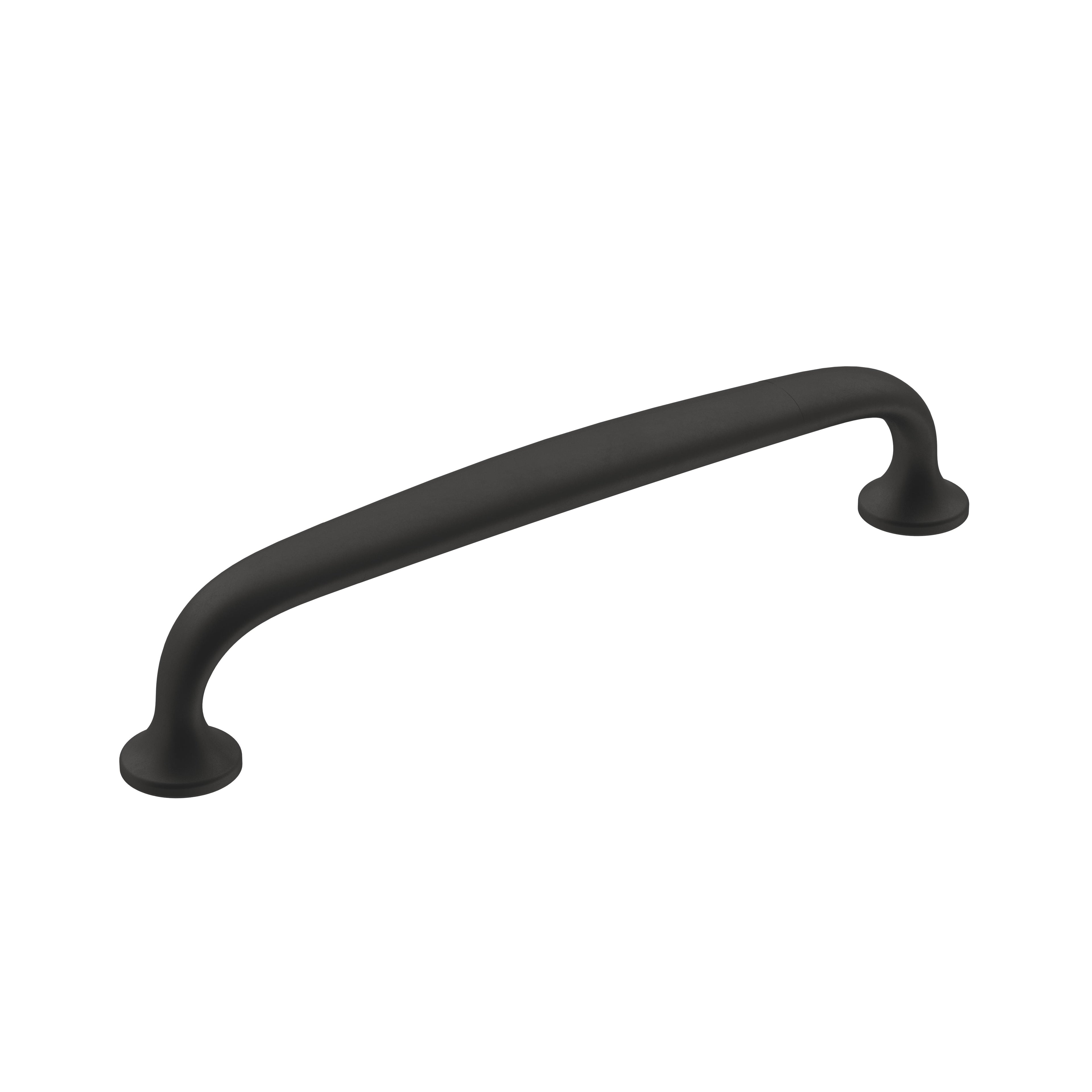 Renown 5-1/16 inch (128mm) Center-to-Center Matte Black Cabinet Pull