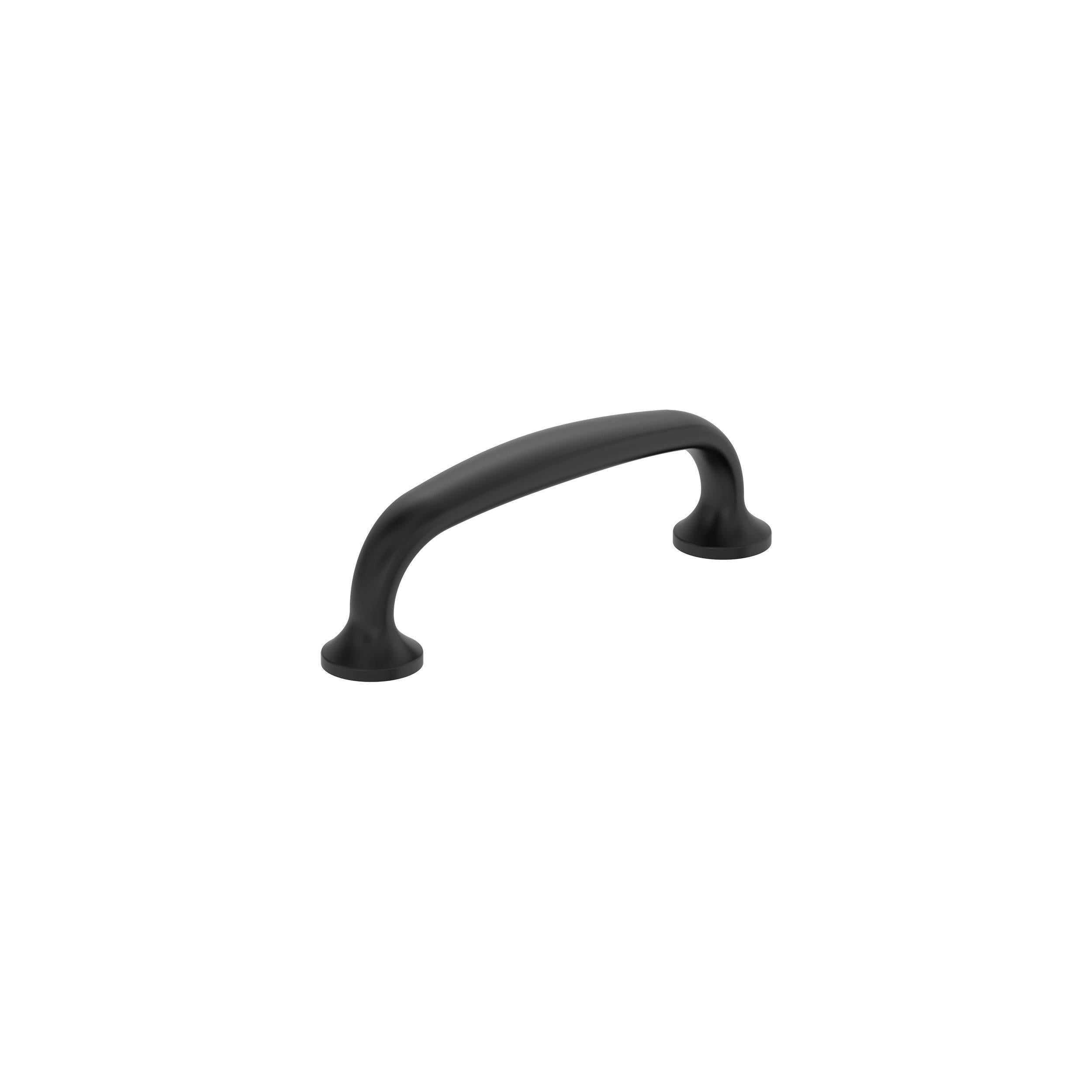 Renown 3 inch (76mm) Center-to-Center Matte Black Cabinet Pull