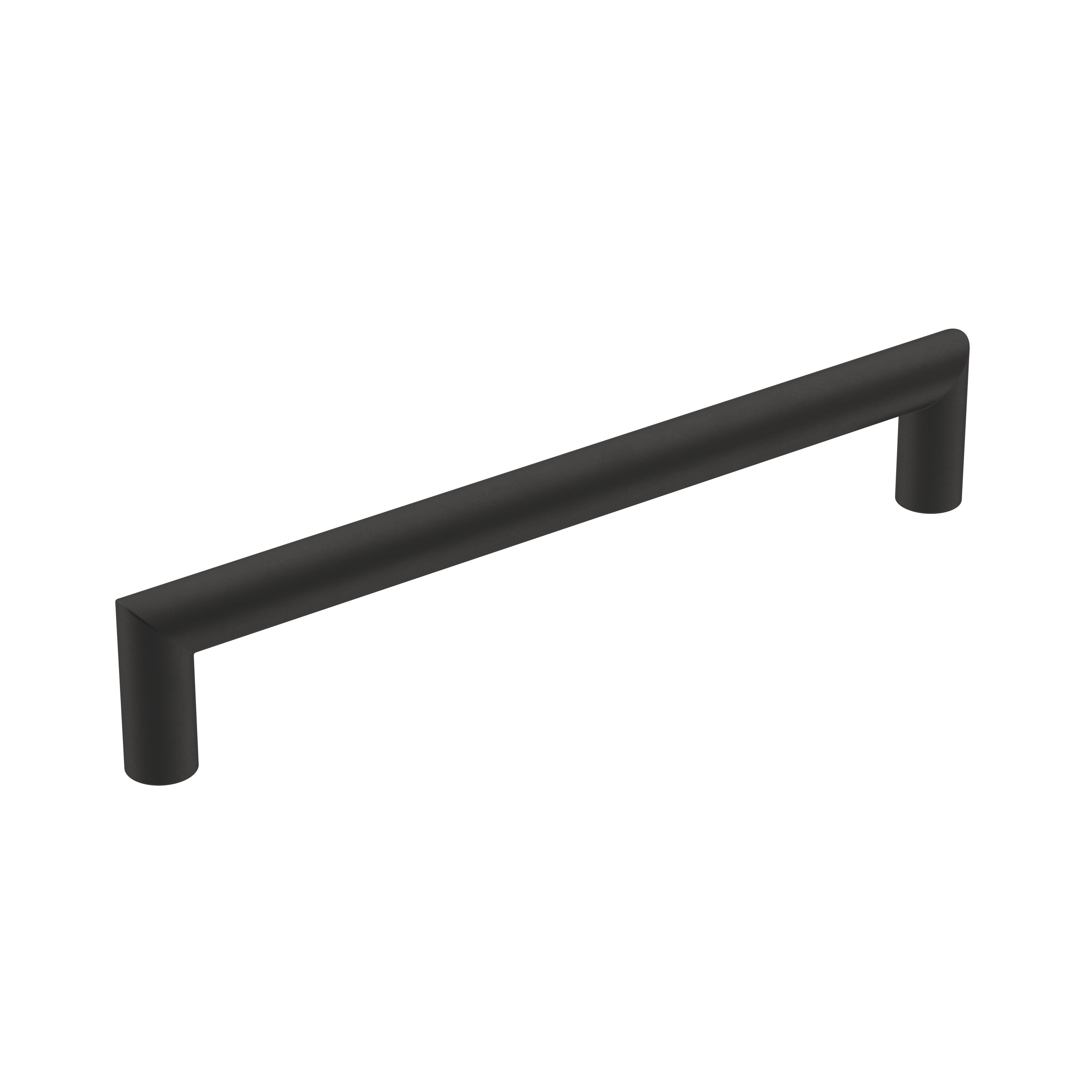 Revolve 6-5/16 inch (160mm) Center-to-Center Matte Black Cabinet Pull