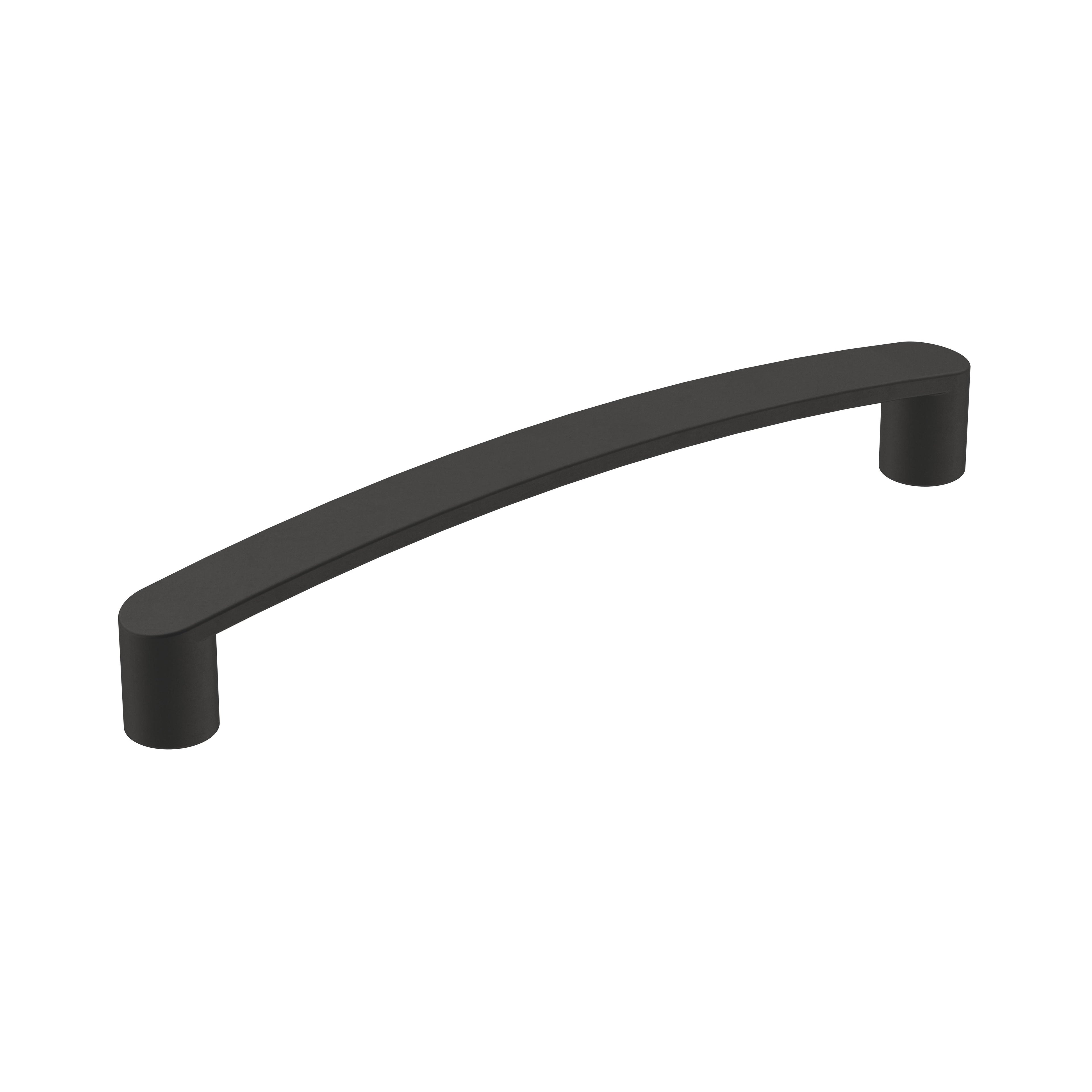 Rift 5-1/16 inch (128mm) Center-to-Center Matte Black Cabinet Pull
