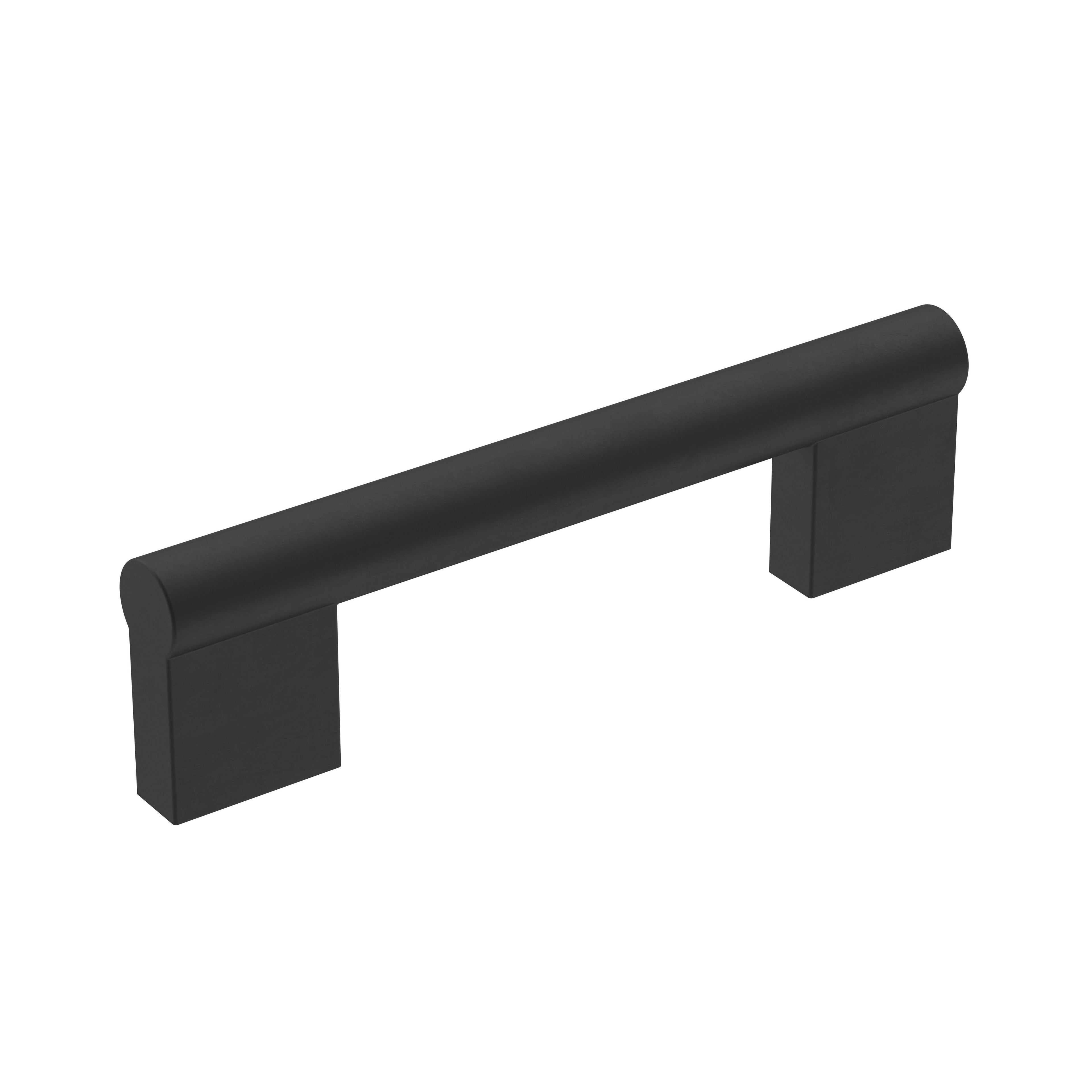 Versa 3-3/4 inch (96mm) Center-to-Center Matte Black Cabinet Pull
