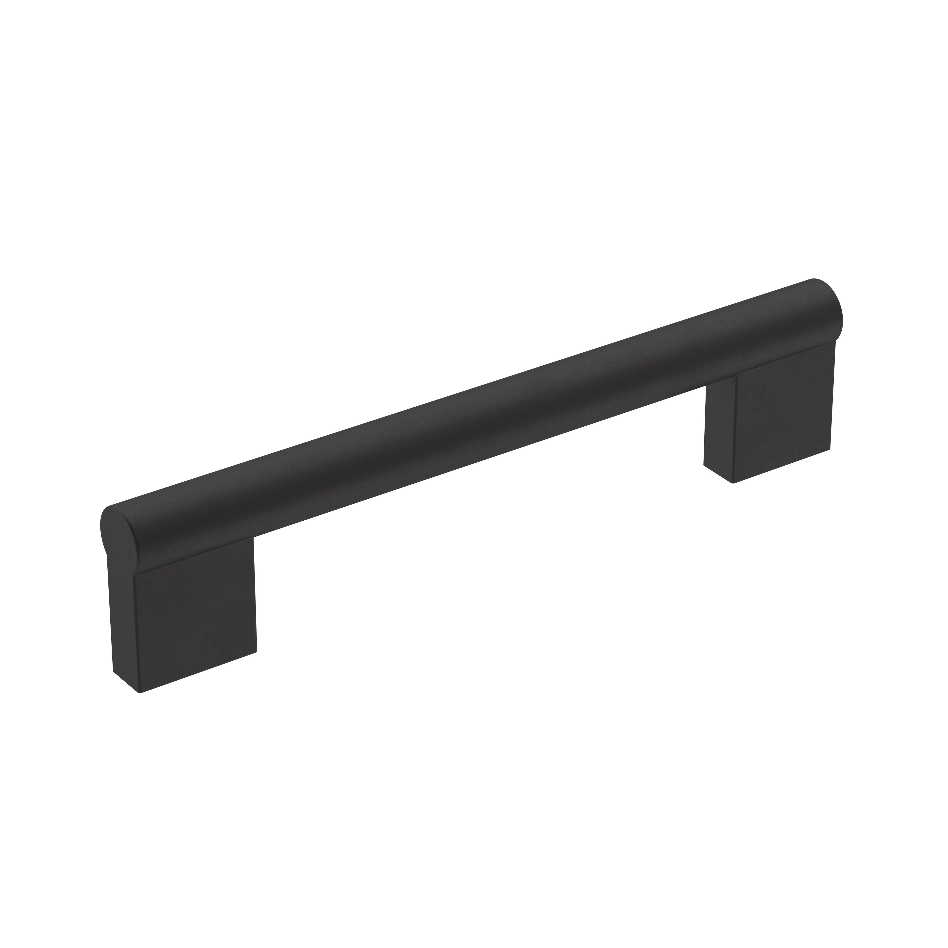 Versa 5-1/16 inch (128mm) Center-to-Center Matte Black Cabinet Pull