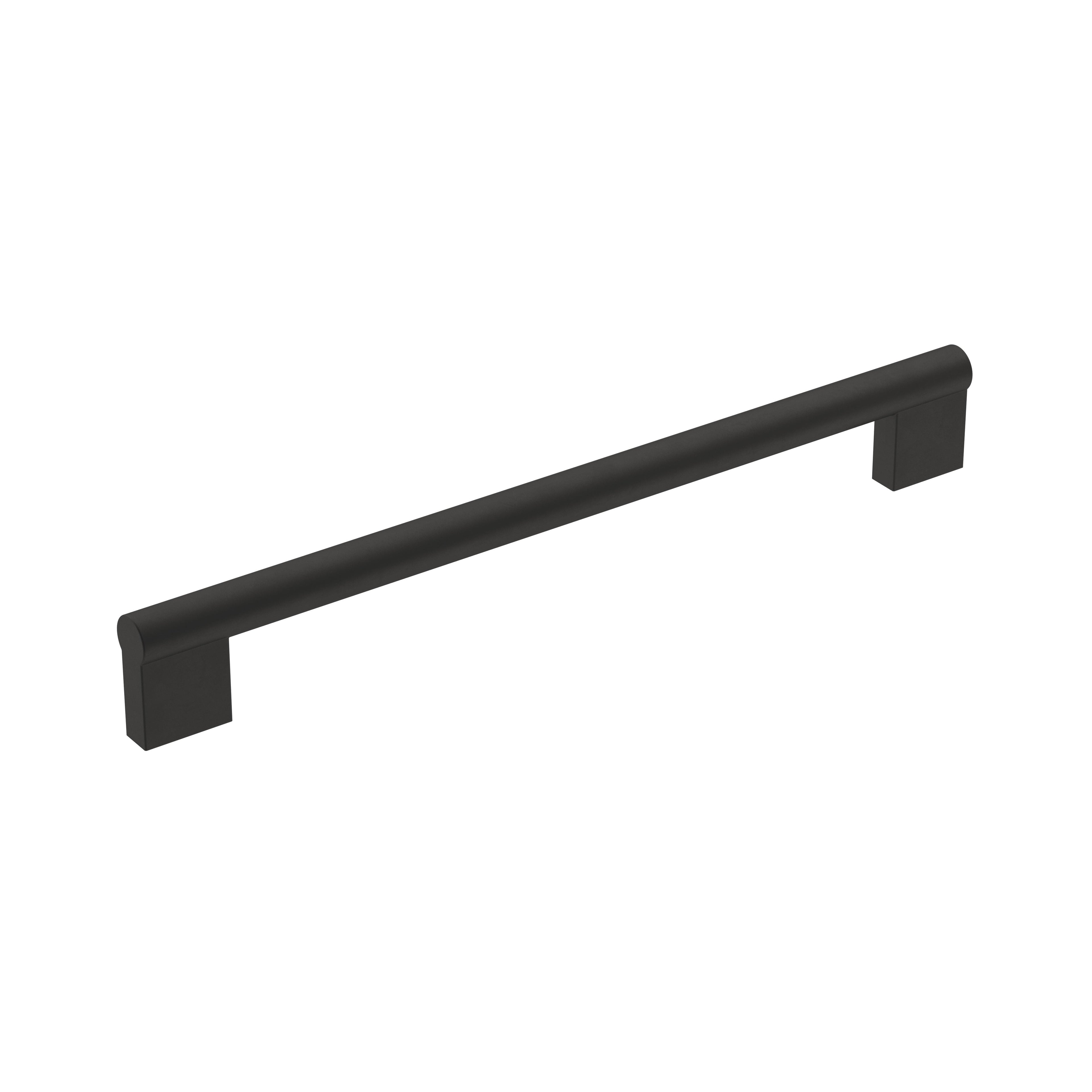 Versa 8-13/16 inch (224mm) Center-to-Center Matte Black Cabinet Pull