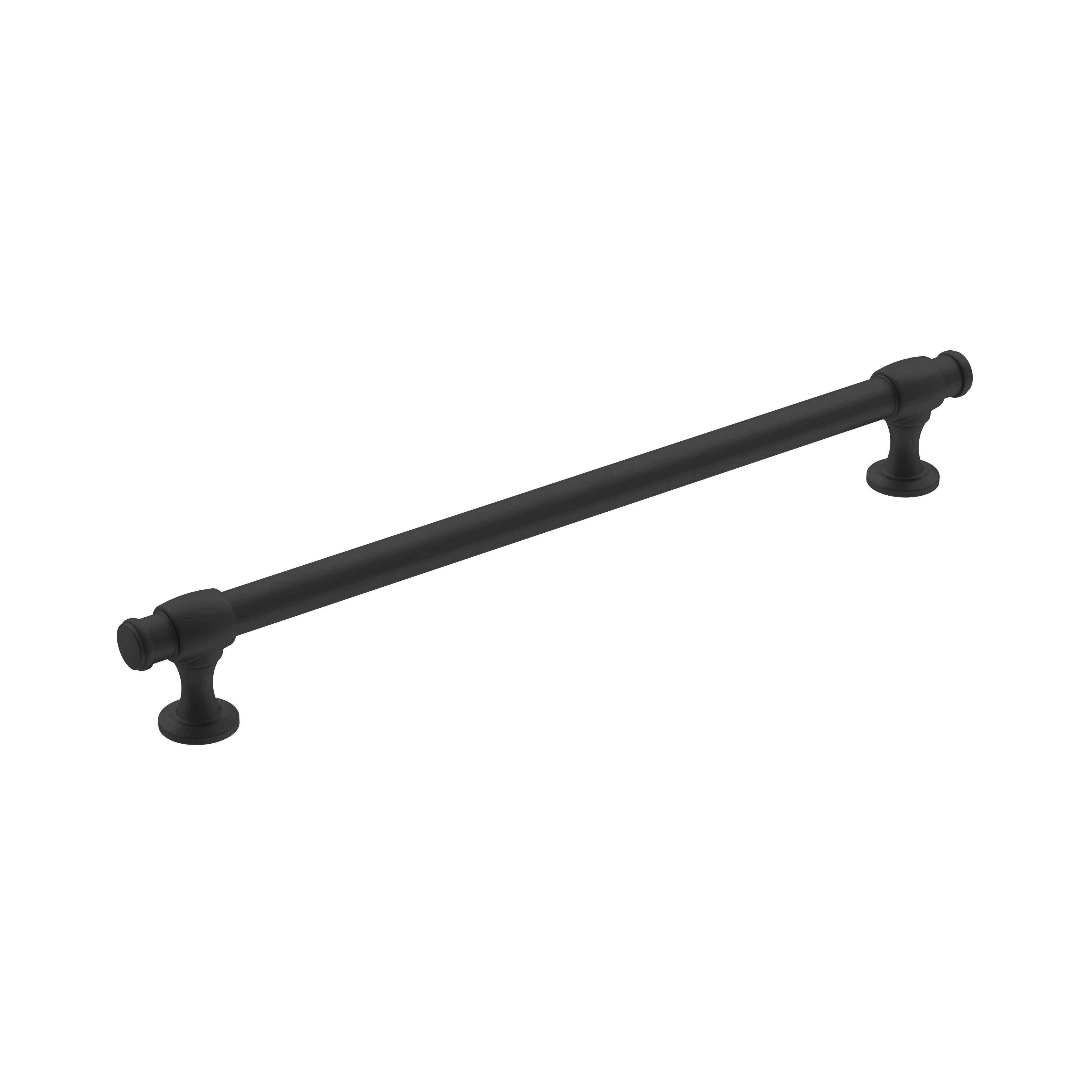 Winsome 8-13/16 inch (224mm) Center-to-Center Matte Black Cabinet Pull