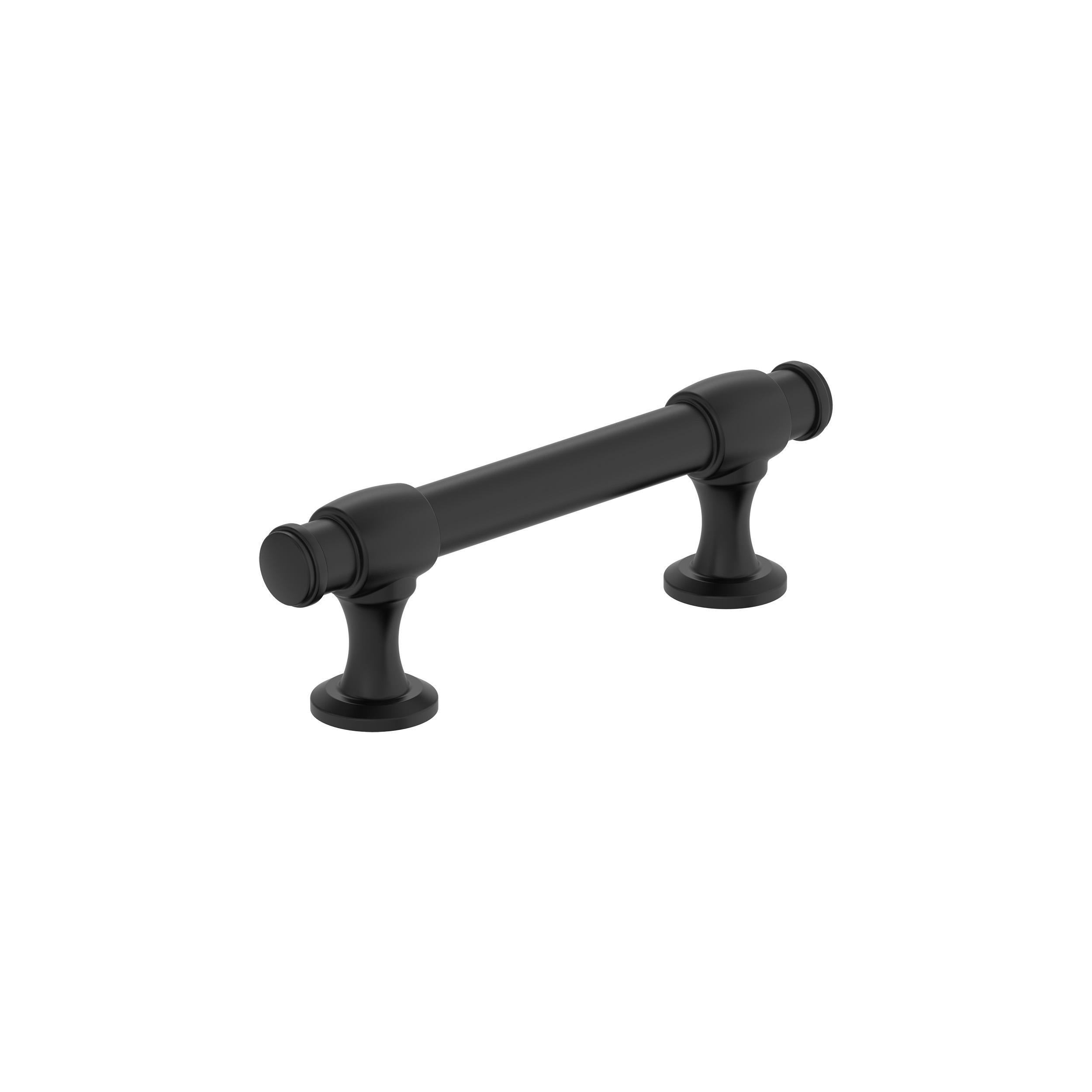 Winsome 3 inch (76mm) Center-to-Center Matte Black Cabinet Pull