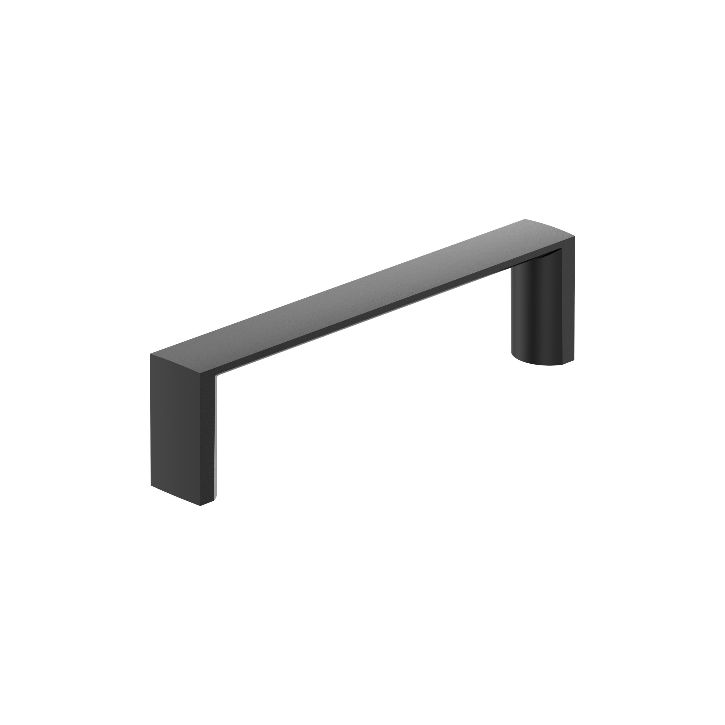 Metro 3 inch (76mm) Center-to-Center Matte Black Cabinet Pull