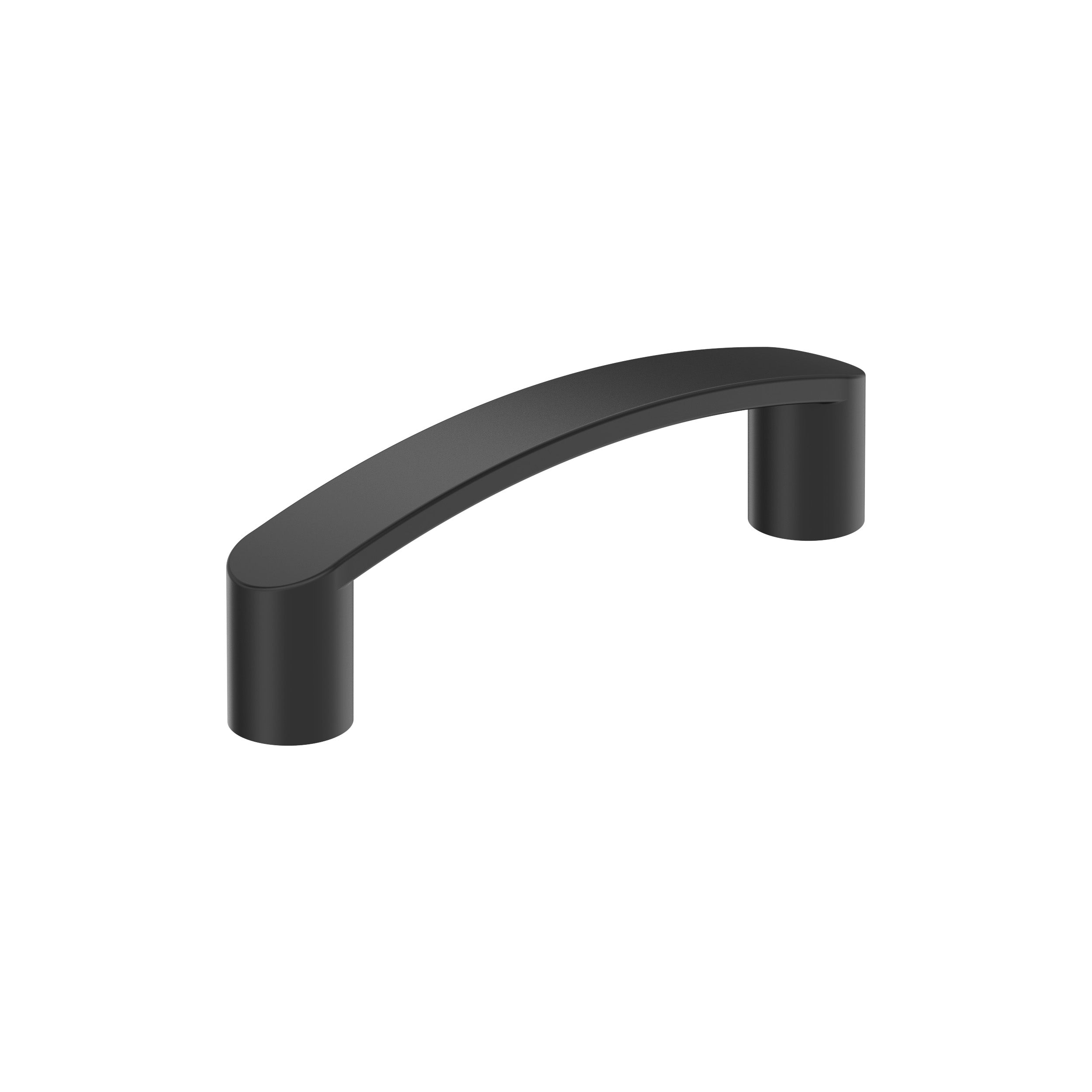 Rift 3 inch (76mm) Center-to-Center Matte Black Cabinet Pull