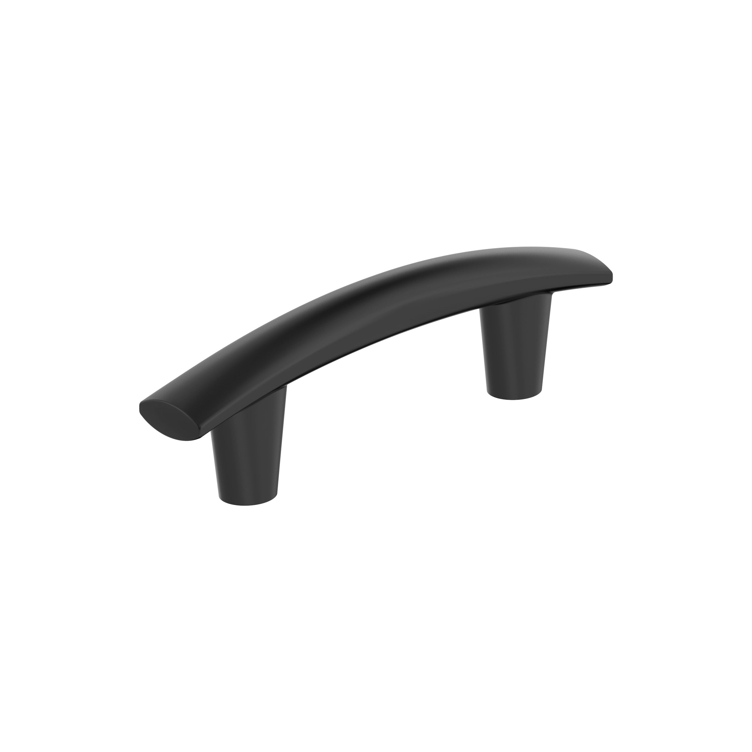 Willow 3 inch (76mm) Center-to-Center Matte Black Cabinet Pull
