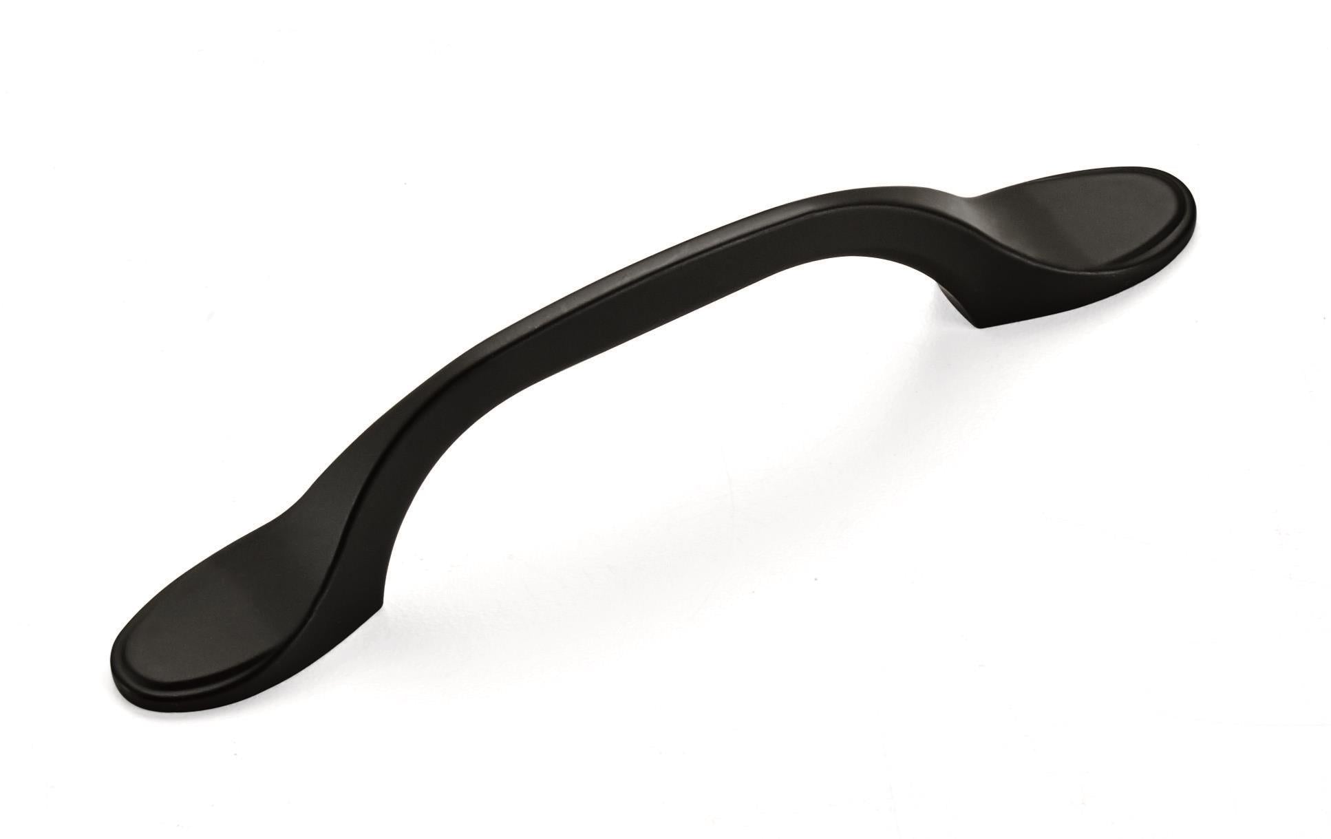 Ravino 3 inch (76mm) Center-to-Center Matte Black Cabinet Pull