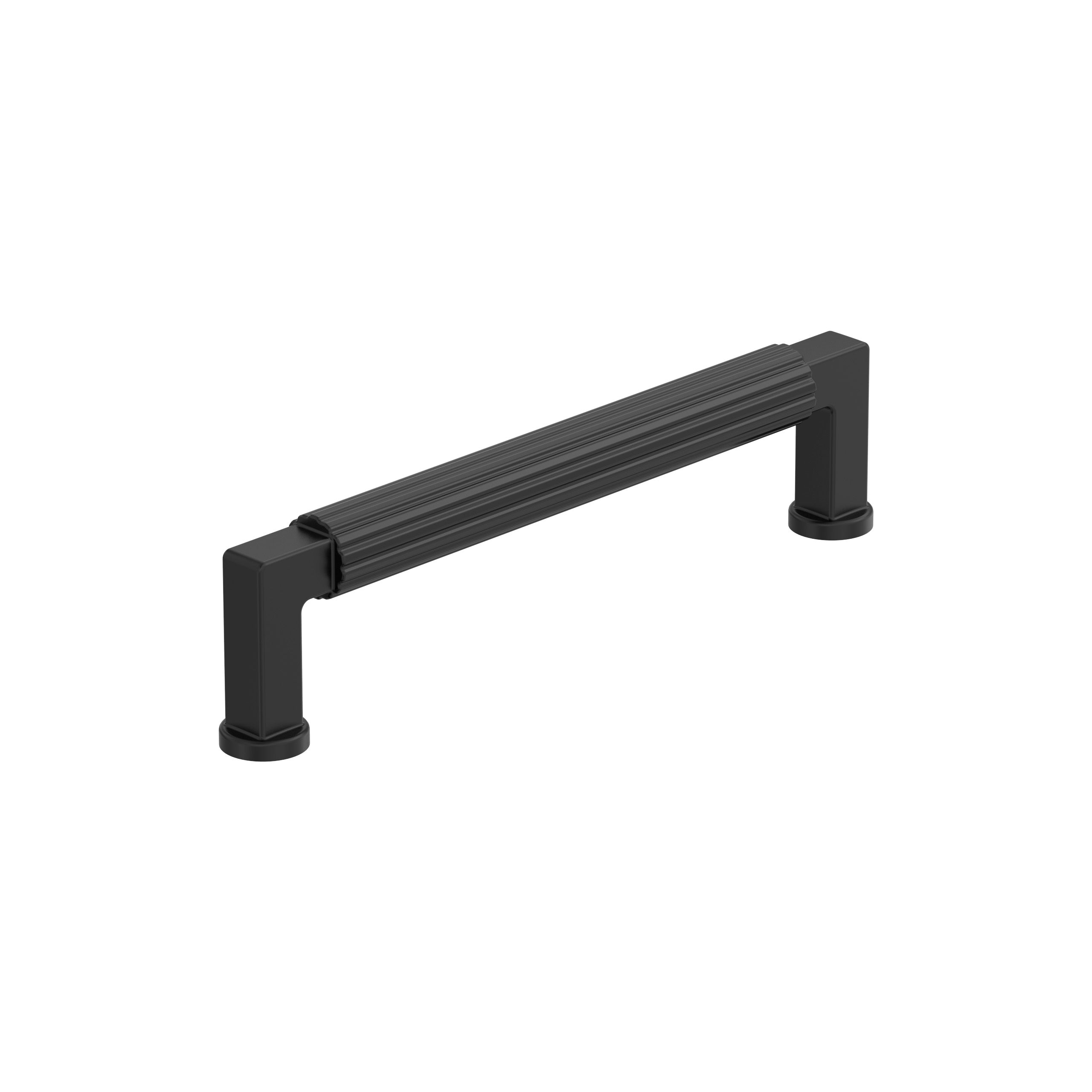 Ballard 5-1/16 inch (128mm) Center-to-Center Matte Black Cabinet Pull