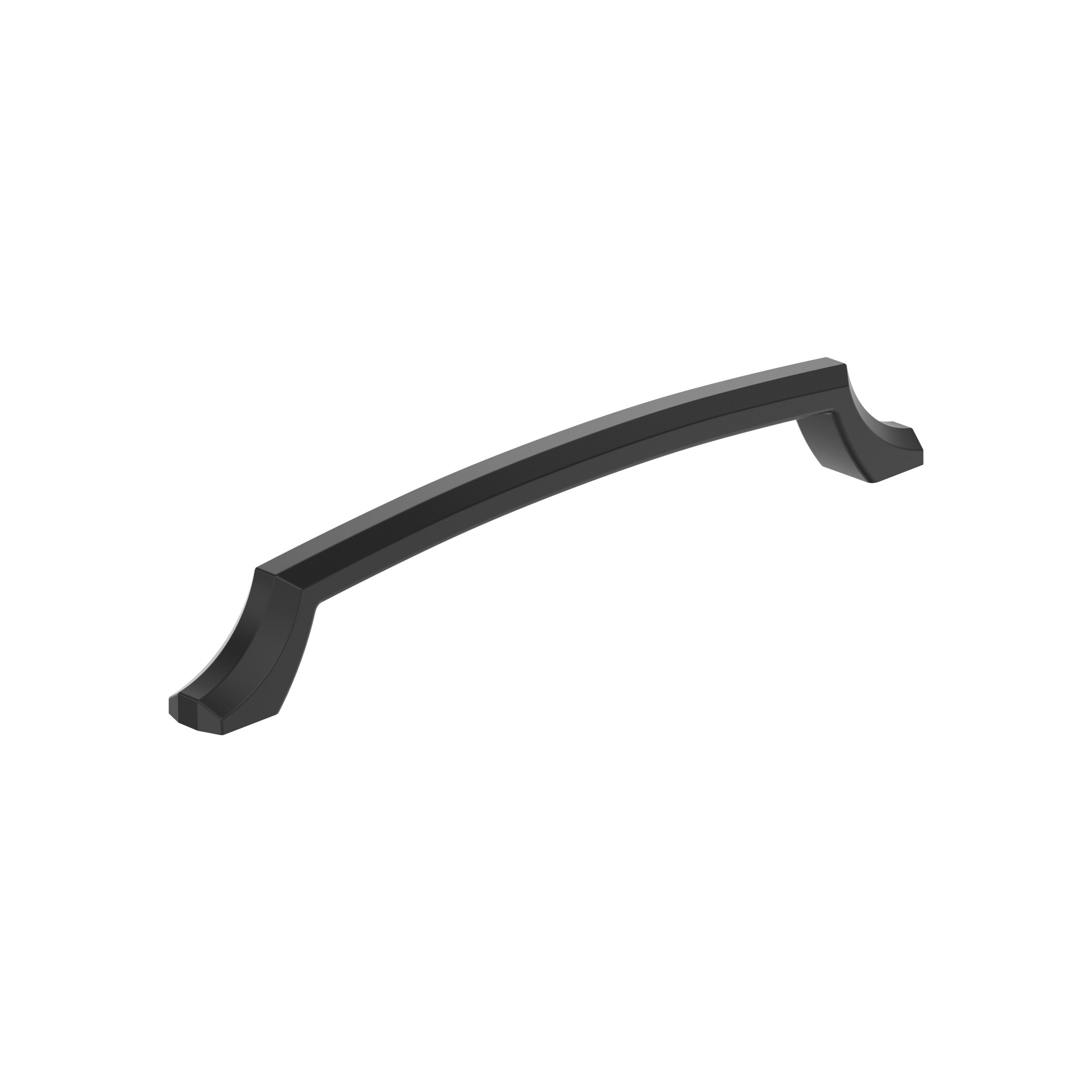 Bellamy 7-9/16 inch (192mm) Center-to-Center Matte Black Cabinet Pull