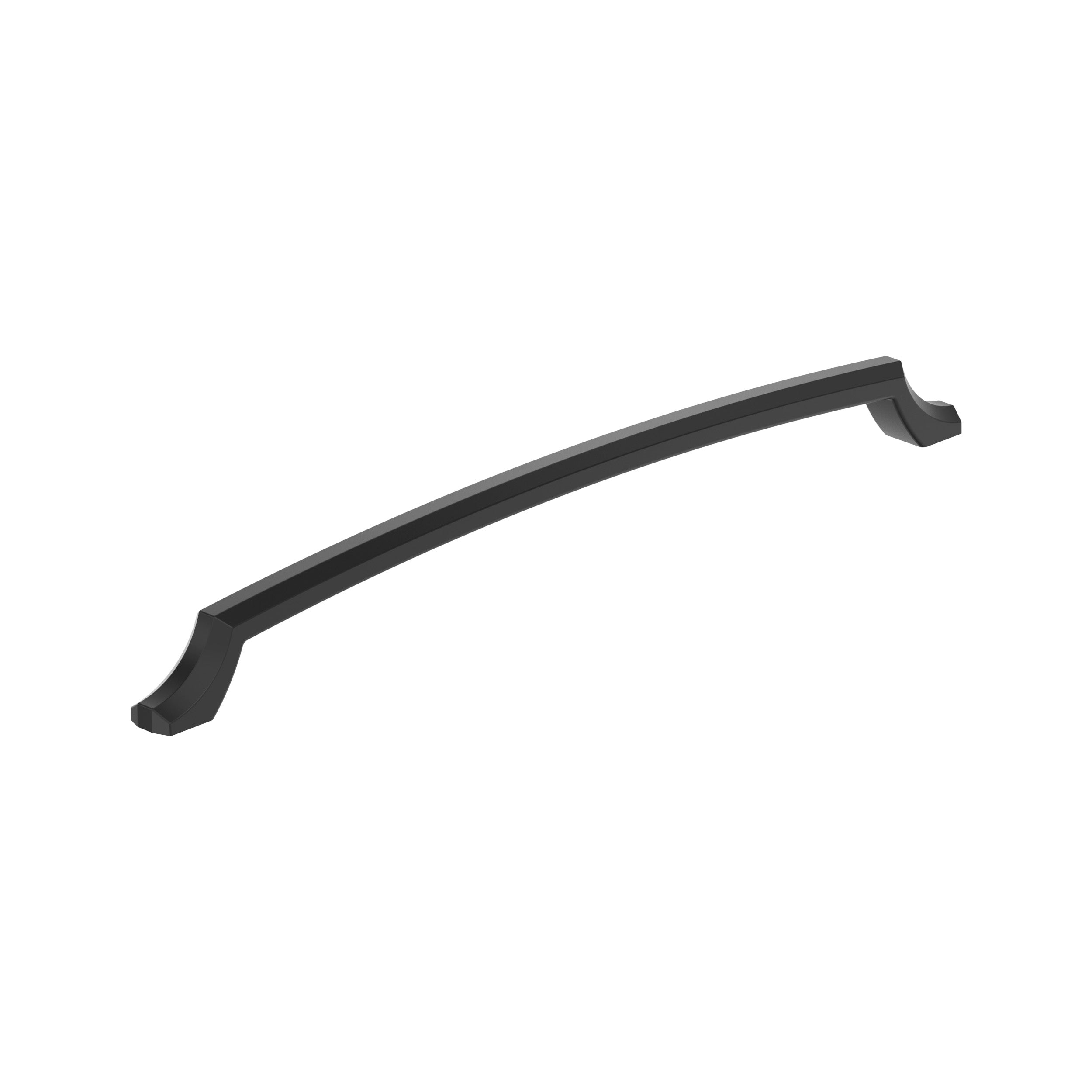 Bellamy 12-5/8 inch (320mm) Center-to-Center Matte Black Cabinet Pull