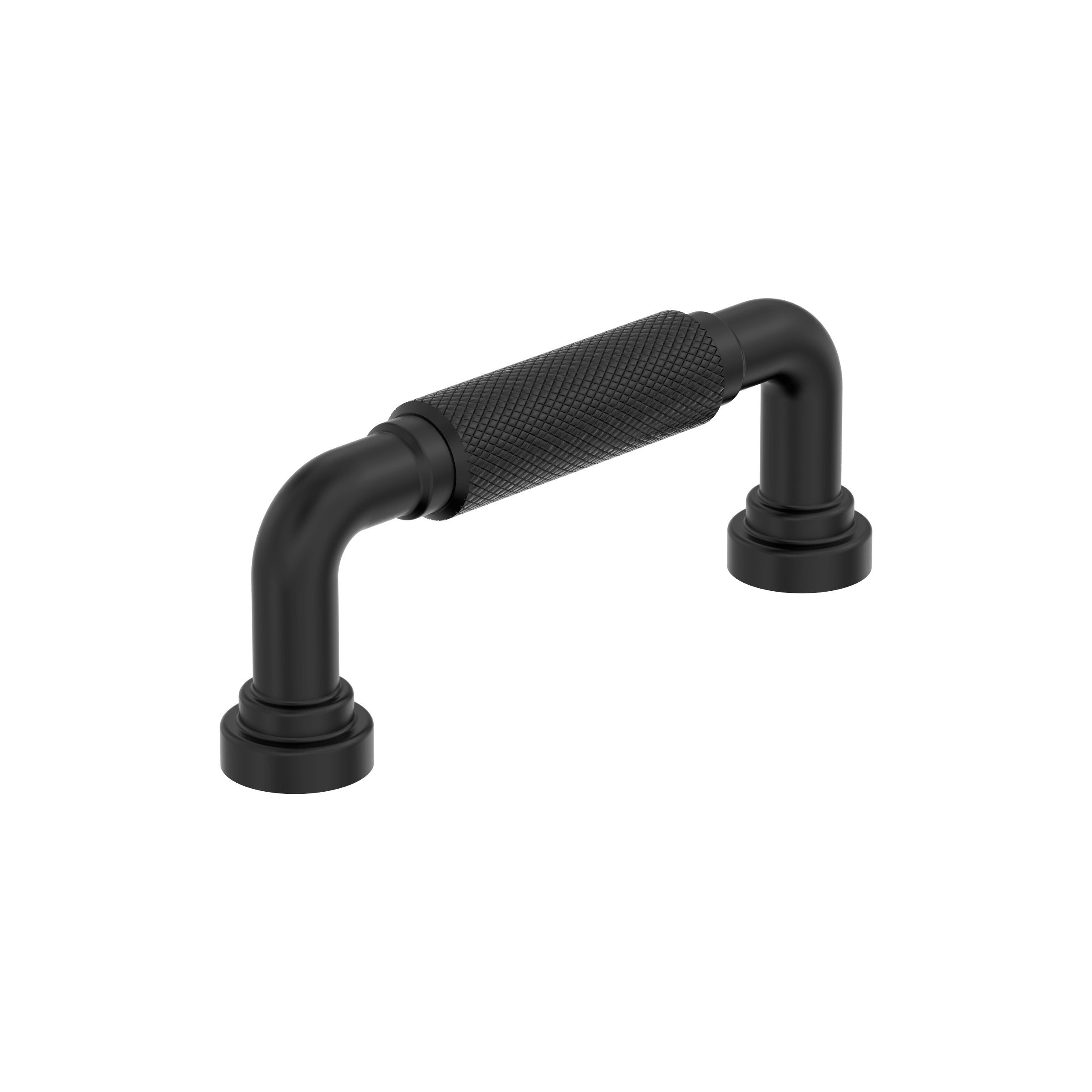 Collet 3 inch (76mm) Center-to-Center Matte Black Cabinet Pull