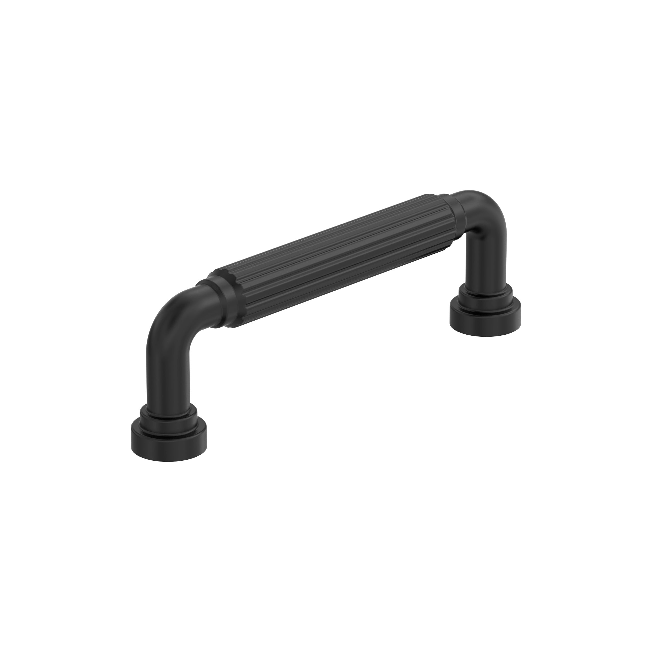 Cowrie 3-3/4 inch (96mm) Center-to-Center Matte Black Cabinet Pull