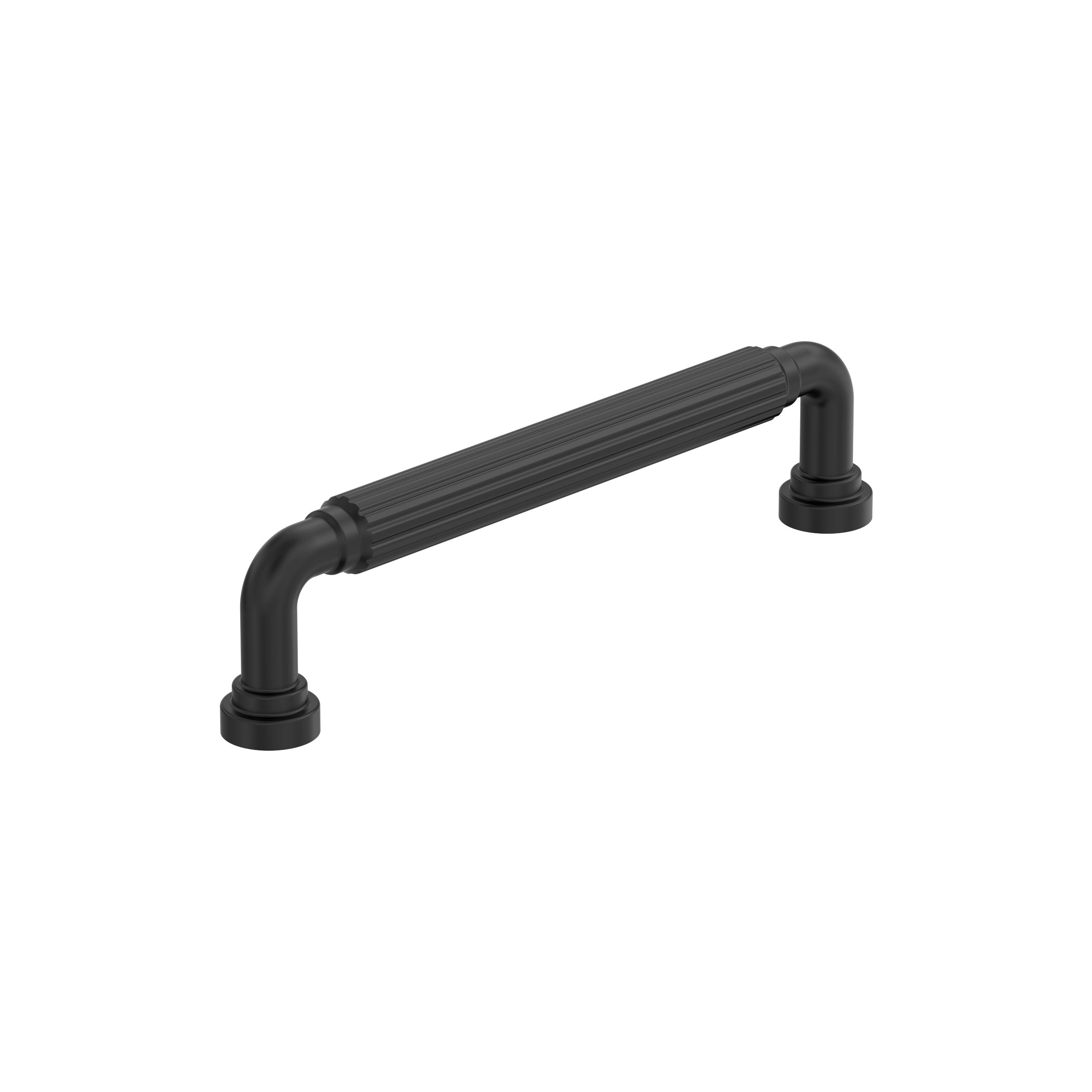Cowrie 5-1/16 inch (128mm) Center-to-Center Matte Black Cabinet Pull