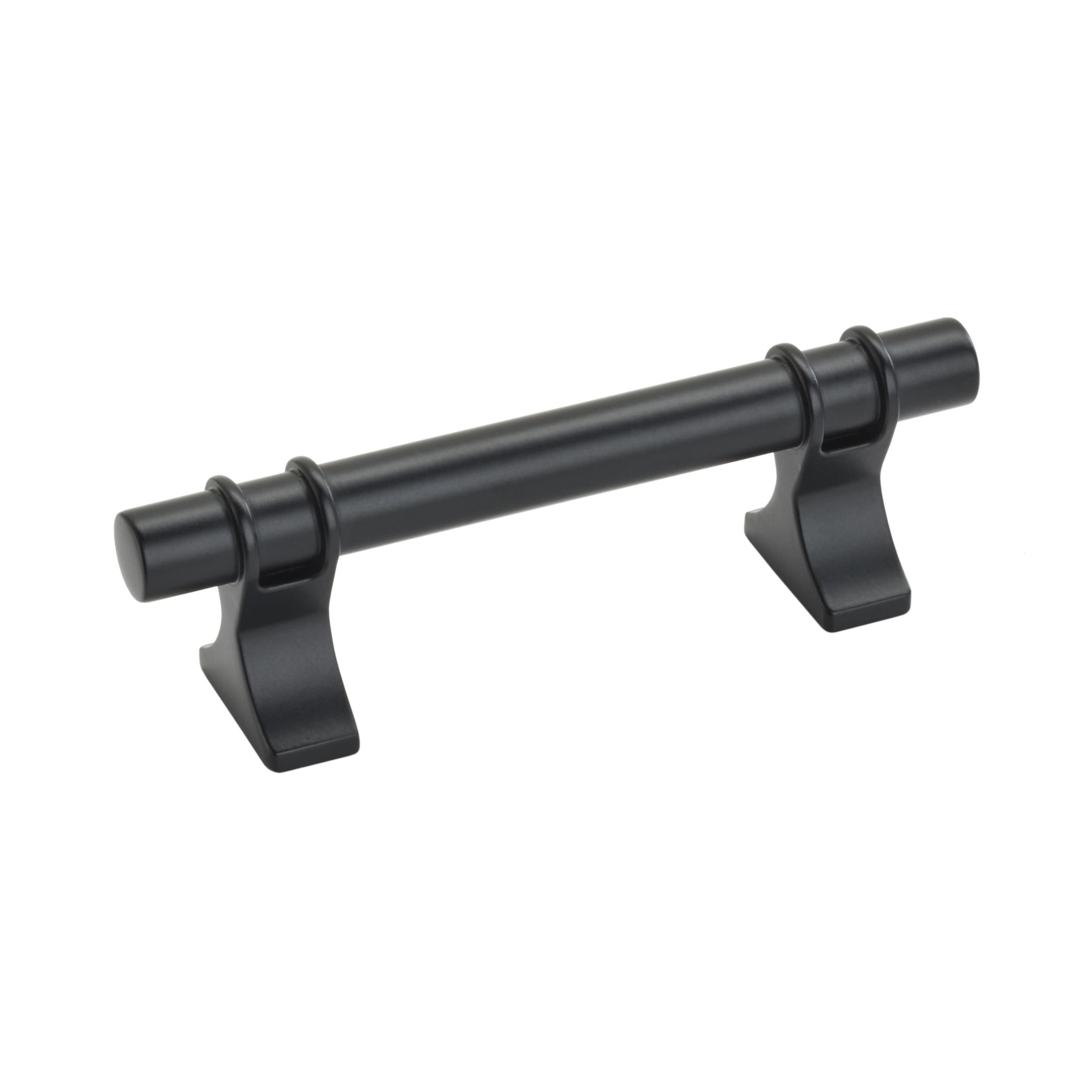 Davenport 3 inch (76mm) Center-to-Center Matte Black Cabinet Pull