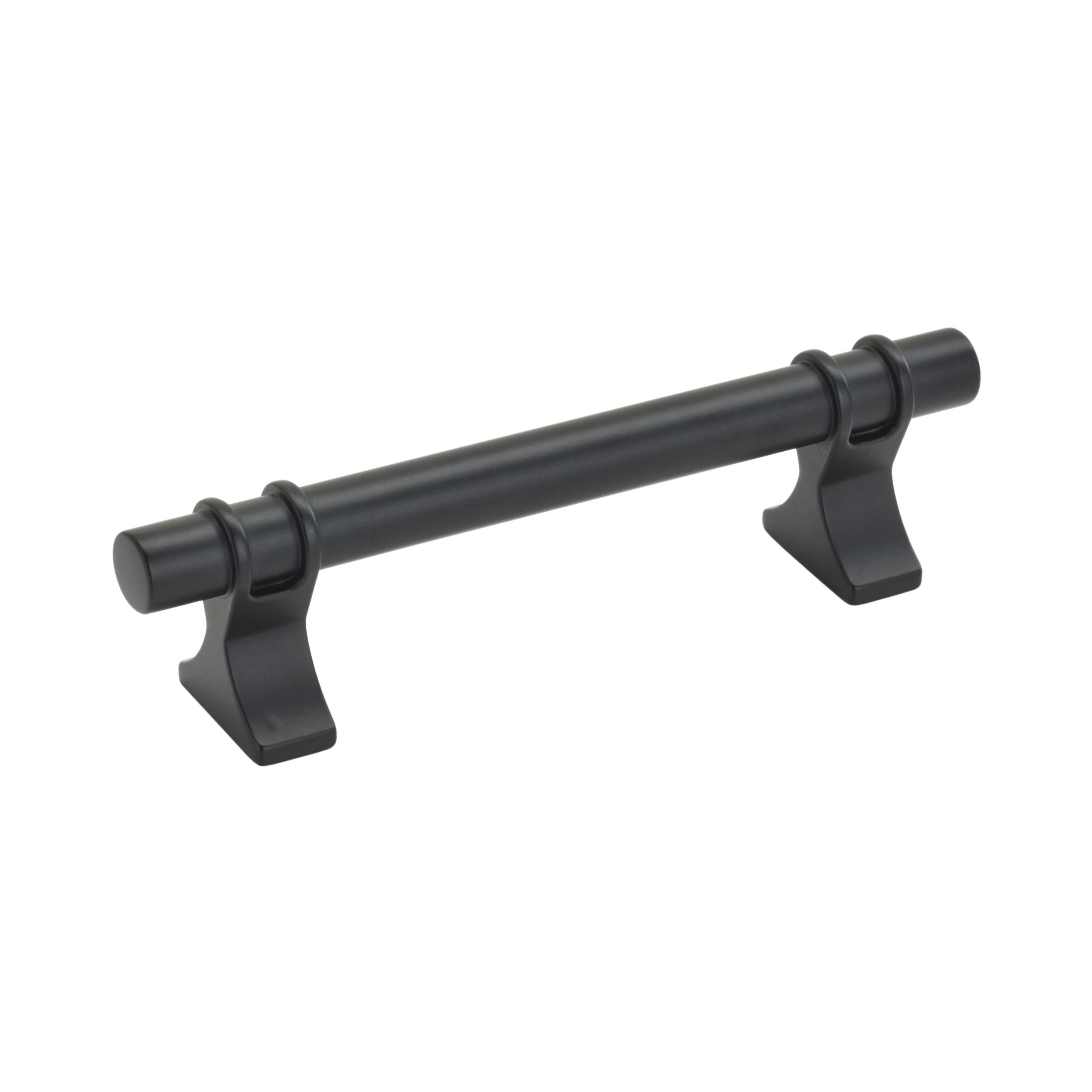 Davenport 3-3/4 inch (96mm) Center-to-Center Matte Black Cabinet Pull