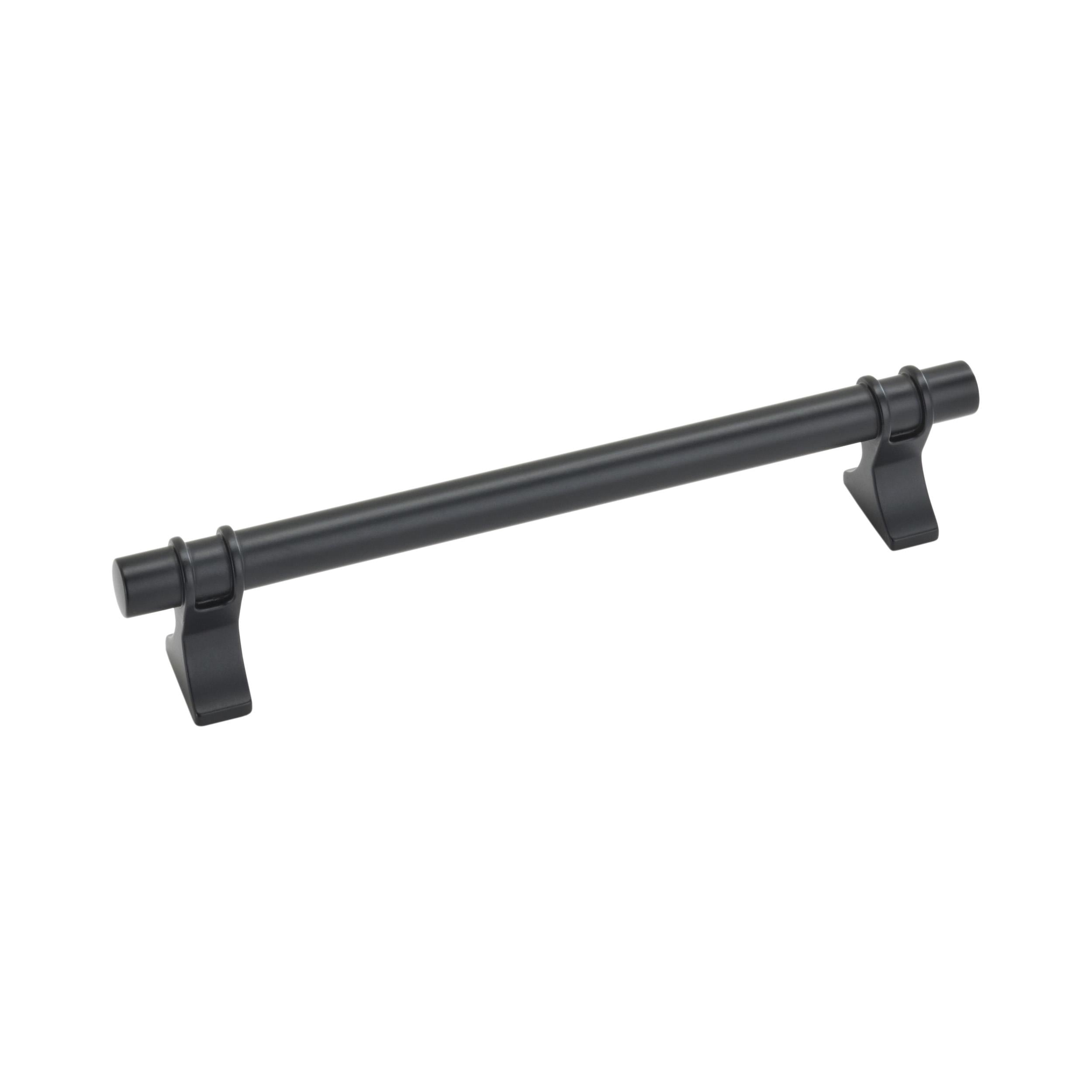 Davenport 6-5/16 inch (160mm) Center-to-Center Matte Black Cabinet Pull