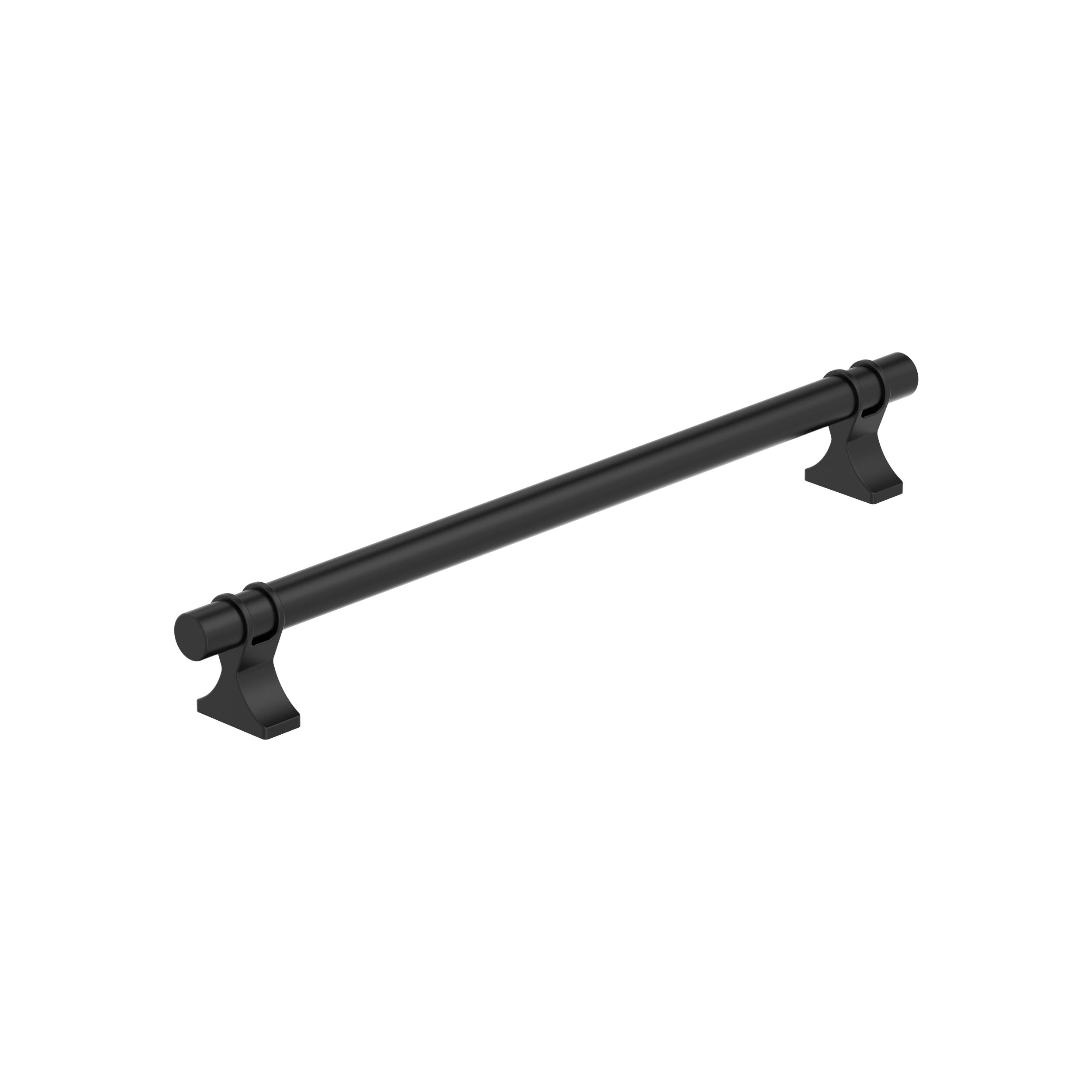 Davenport 8-13/16 inch (224mm) Center-to-Center Matte Black Cabinet Pull