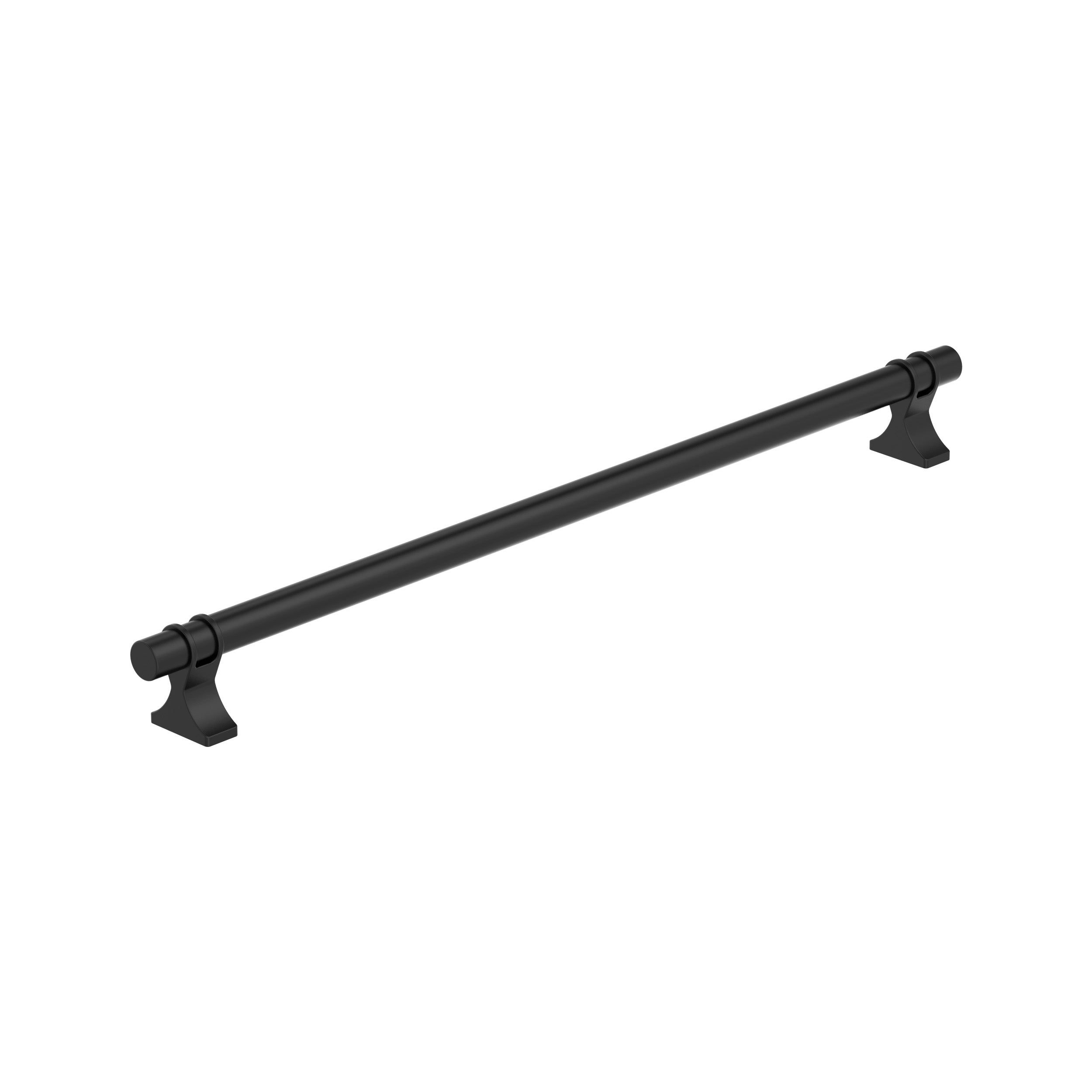 Davenport 12-5/8 inch (320mm) Center-to-Center Matte Black Cabinet Pull
