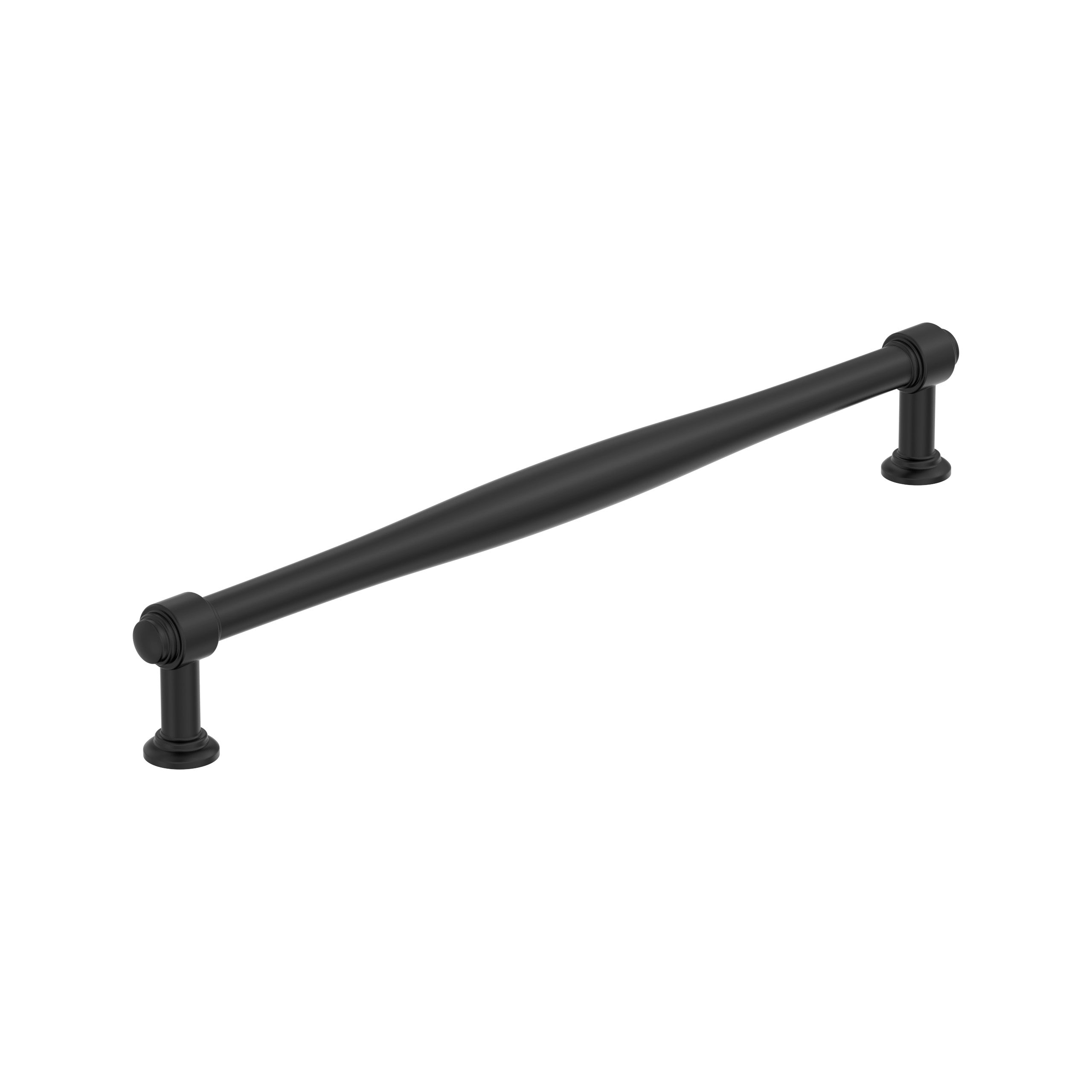 Enlivity 10-1/16 inch (256mm) Center-to-Center Matte Black Cabinet Pull