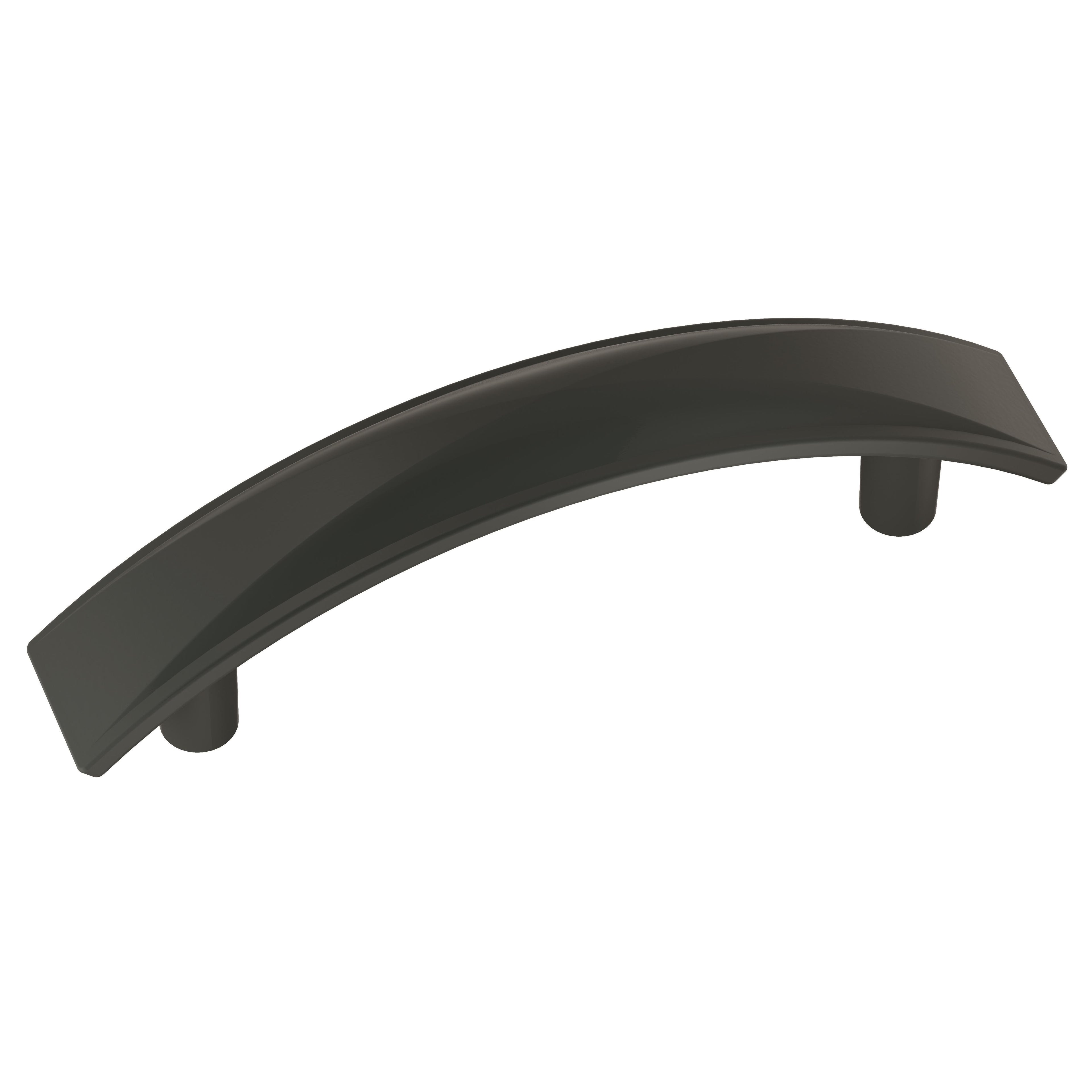 Extensity 3 inch (76mm) Center-to-Center Matte Black Cabinet Pull