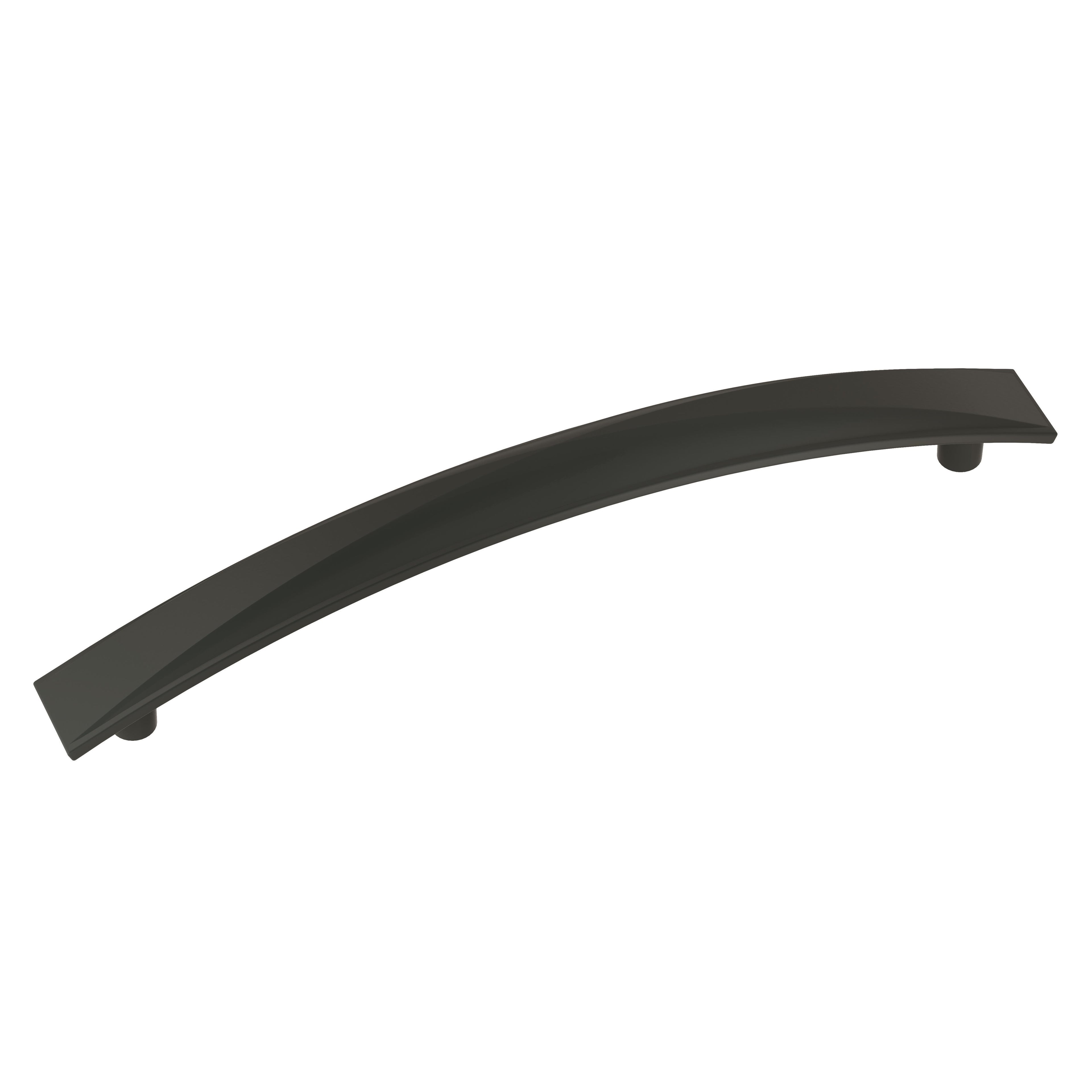 Extensity 6-5/16 inch (160mm) Center-to-Center Matte Black Cabinet Pull